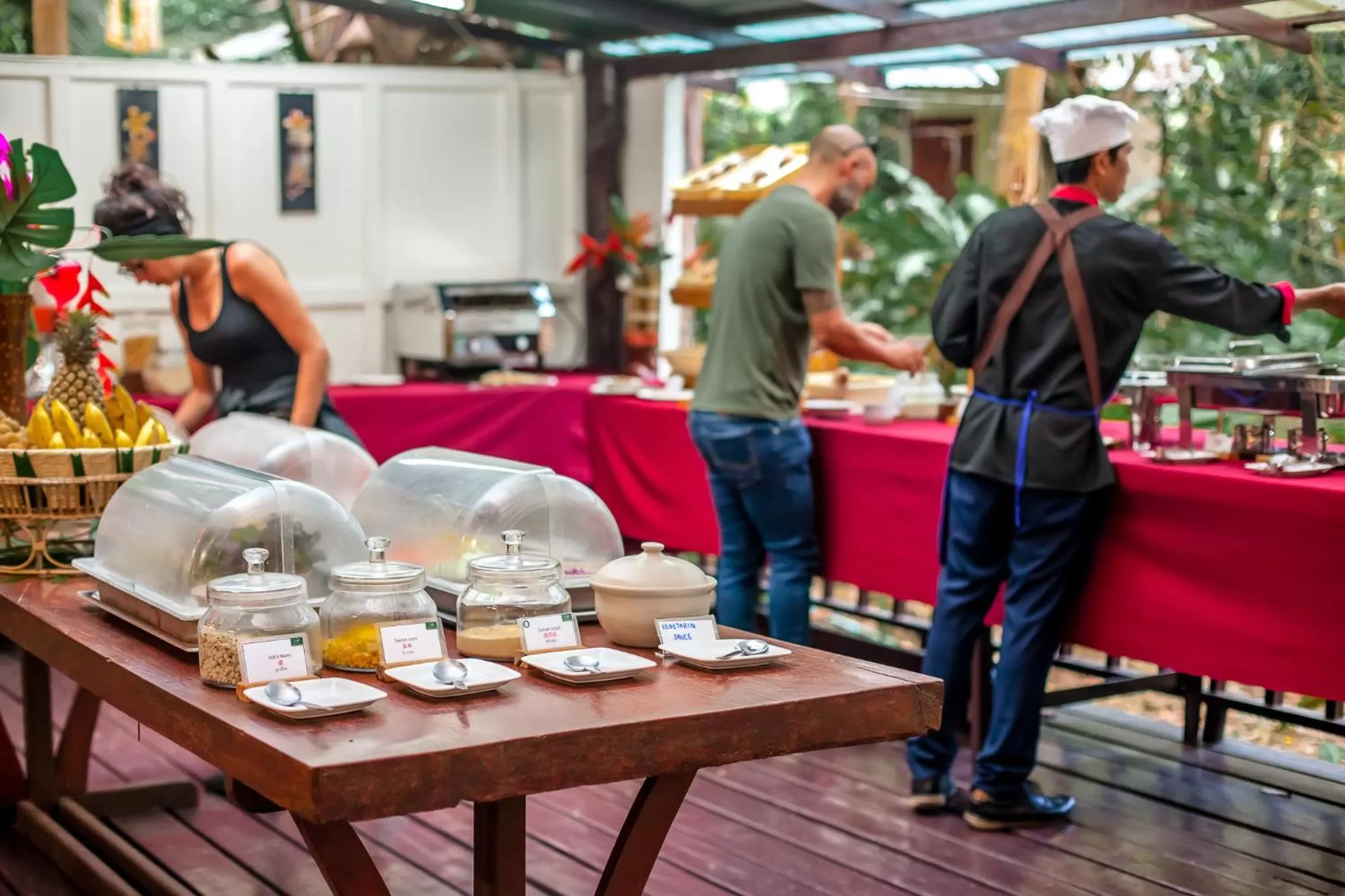 Continental breakfast in The Vatika Resort and Spa