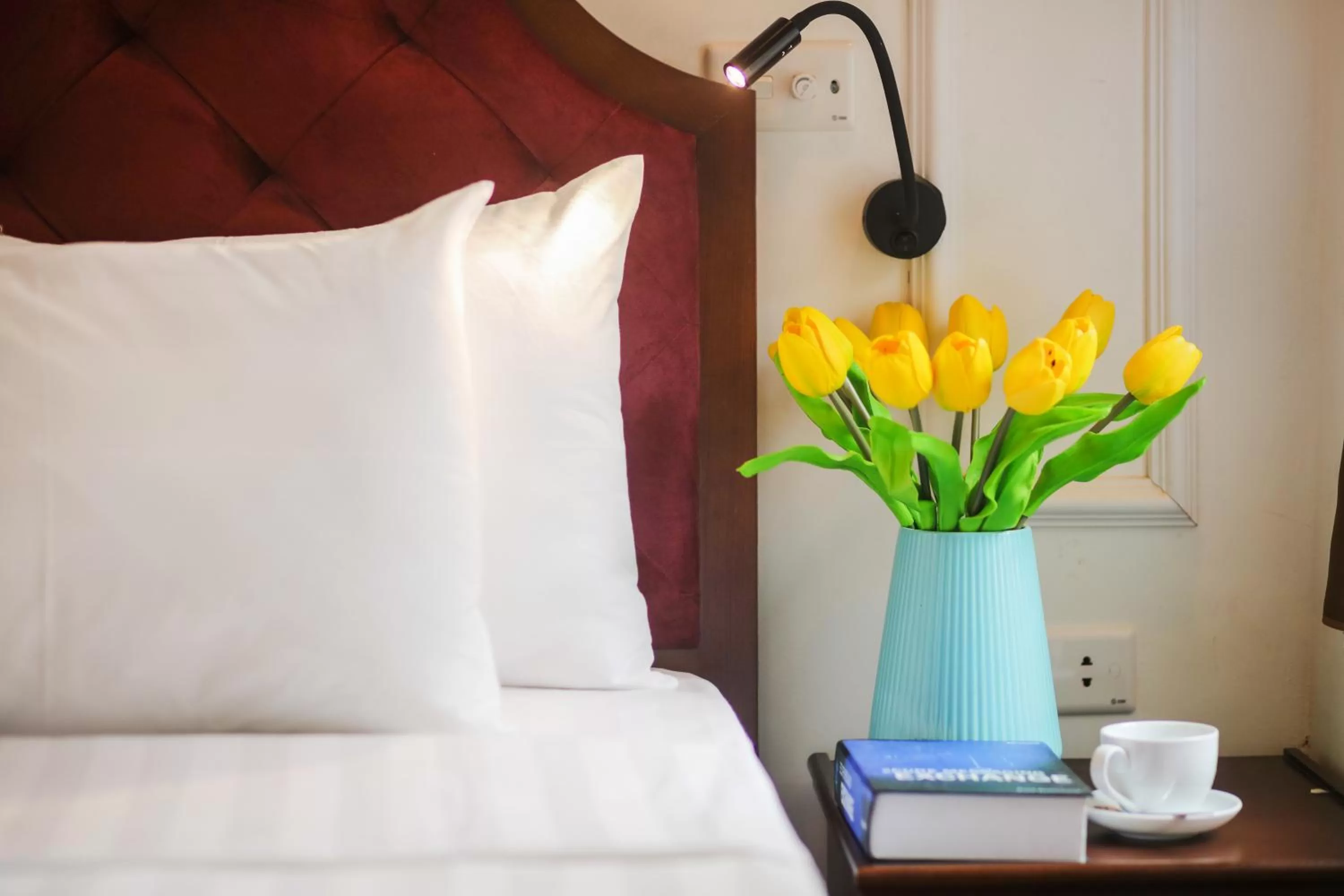 Decorative detail, Bed in Hanoi La Vision Hotel