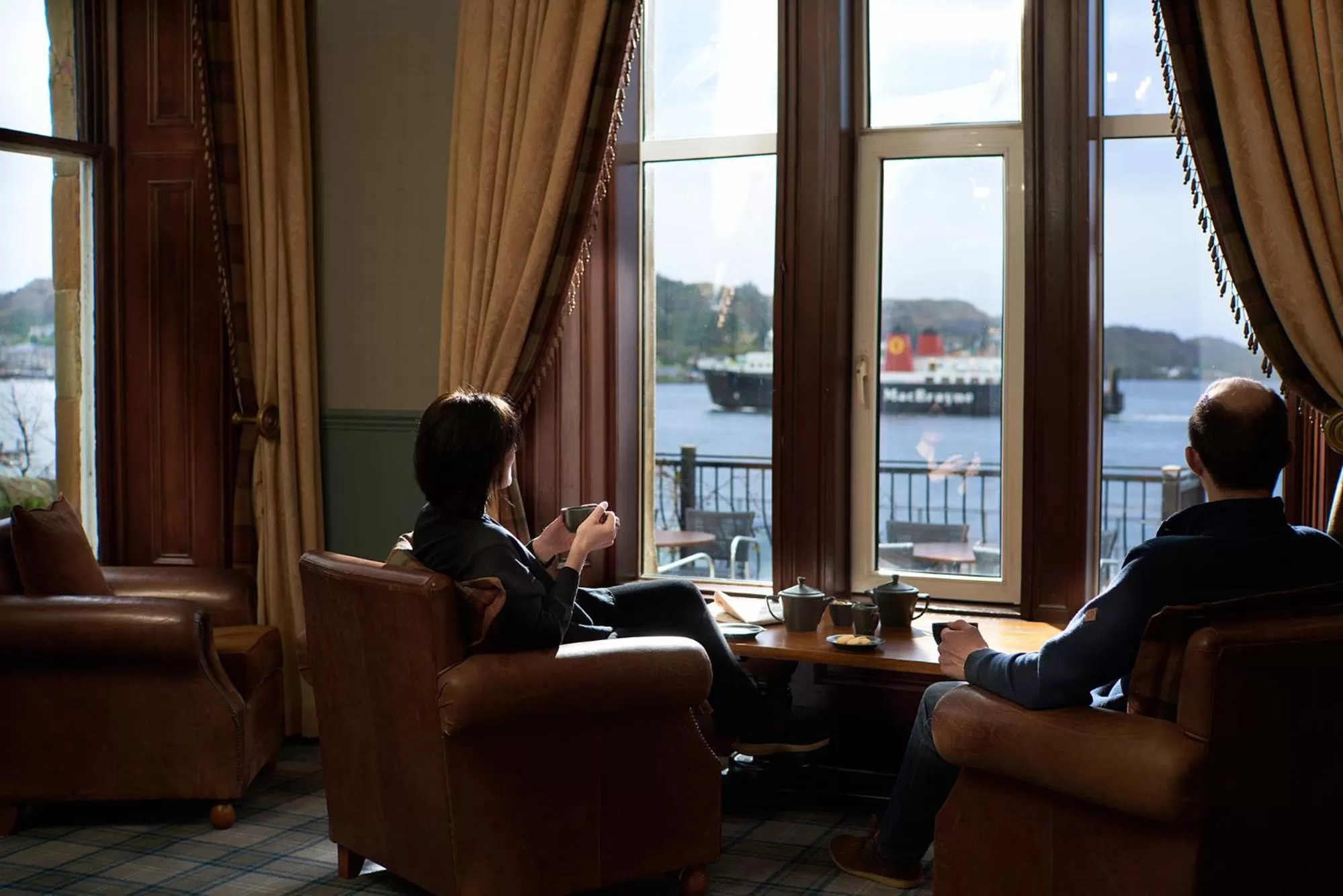 Seating area in Oban Bay Hotel
