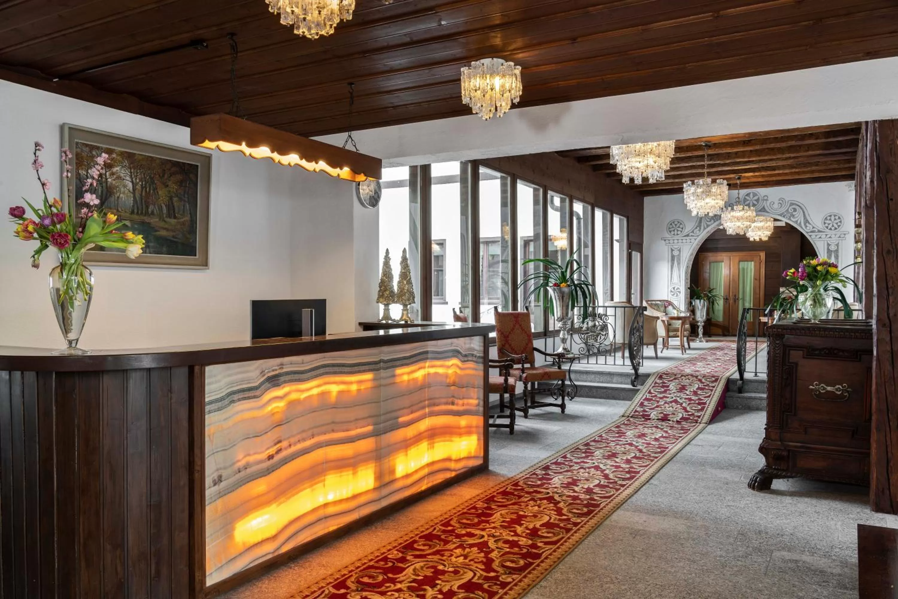 Lobby/Reception in Hotel Bad Serneus
