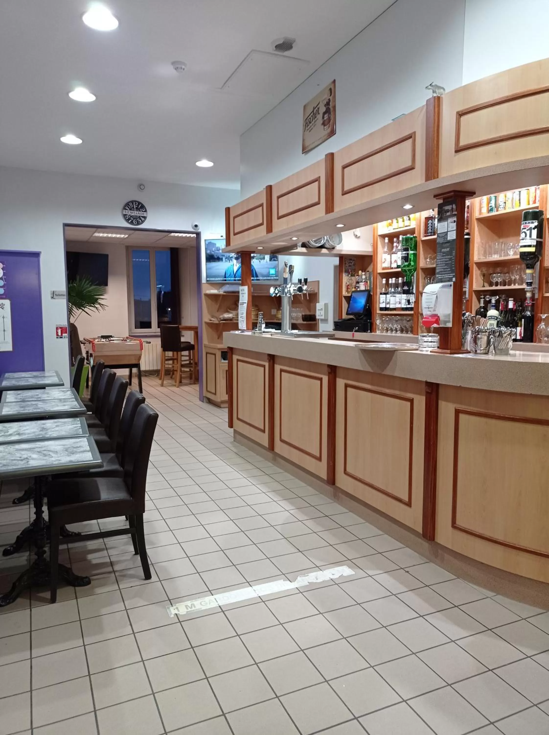 Lounge or bar in Logis Le Bocage