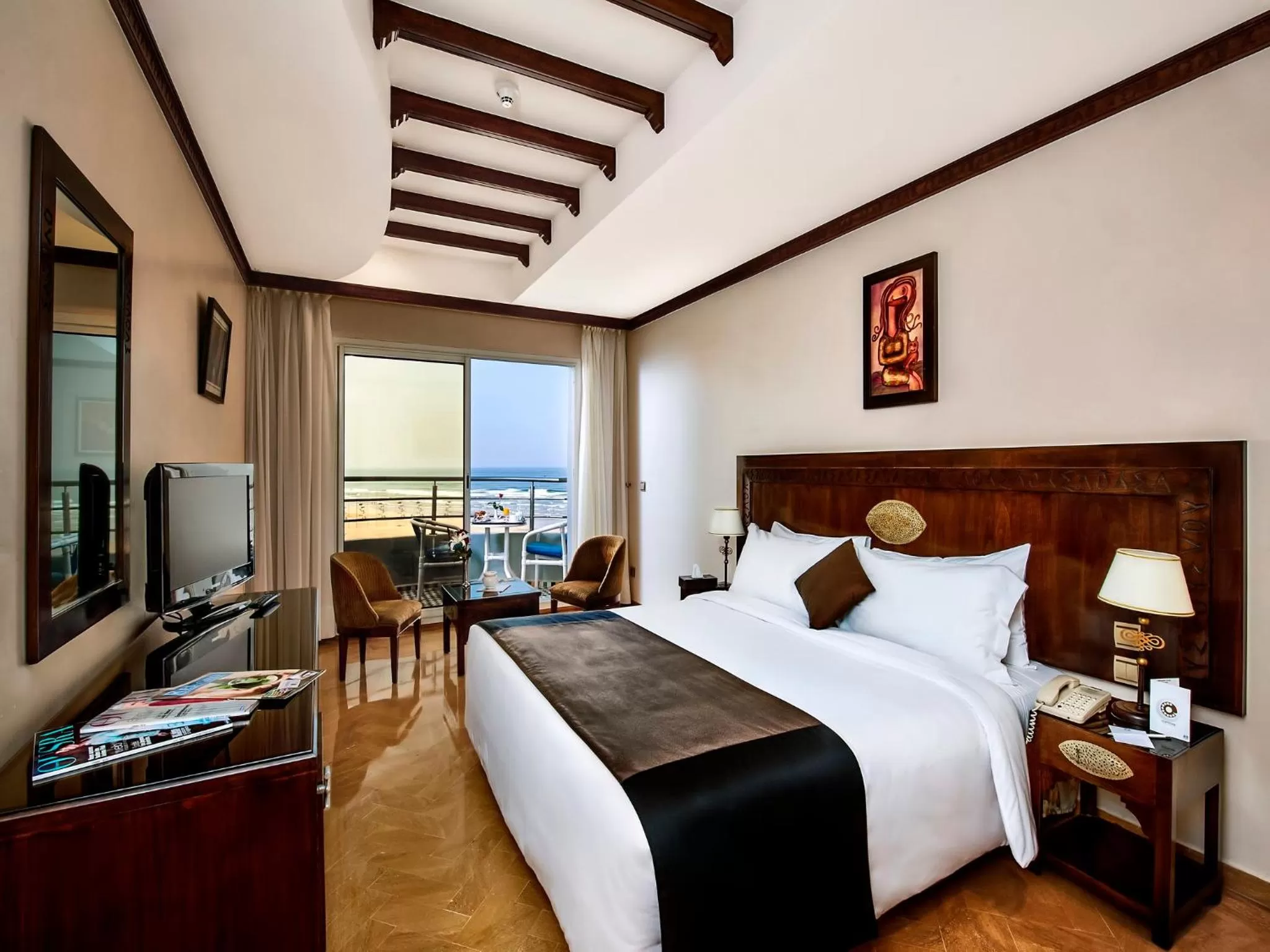 Day, Bed in Hôtel Club Val d'Anfa Casablanca Ocean view