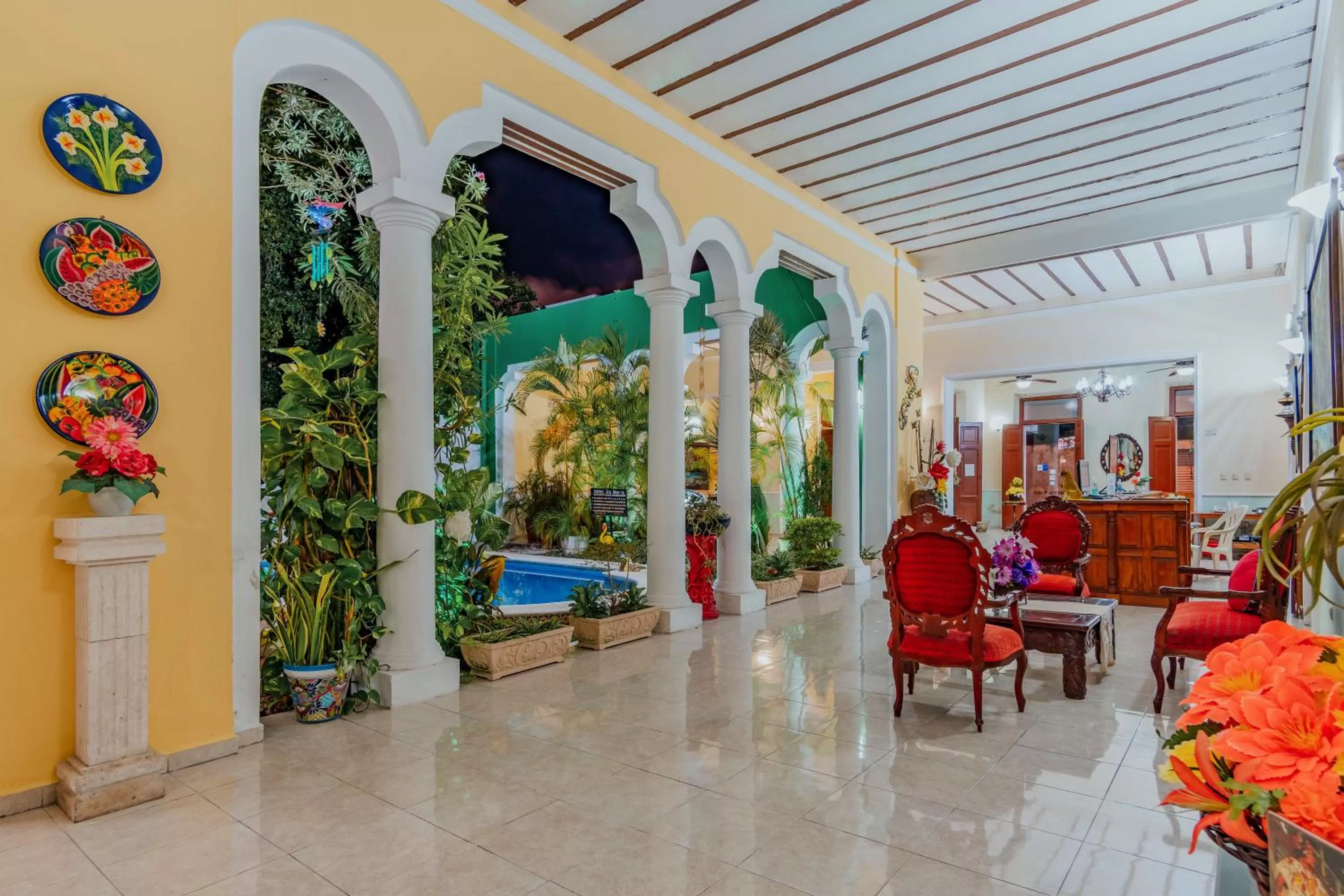 Living room in Hotel Santa María Mérida