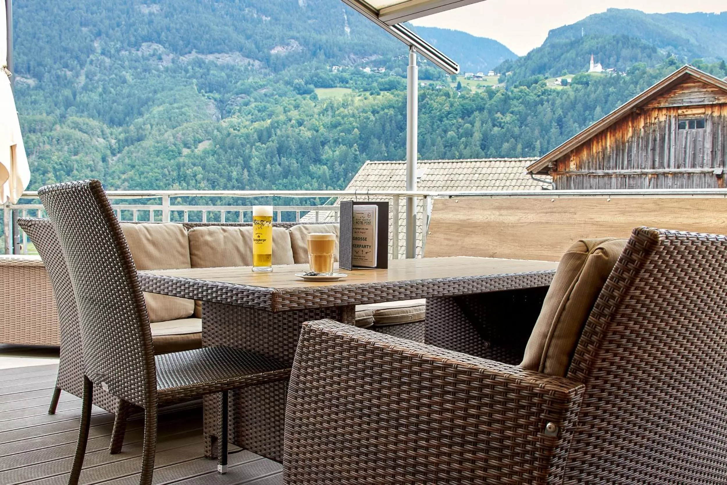 Balcony/Terrace in Gasthof Hotel Post
