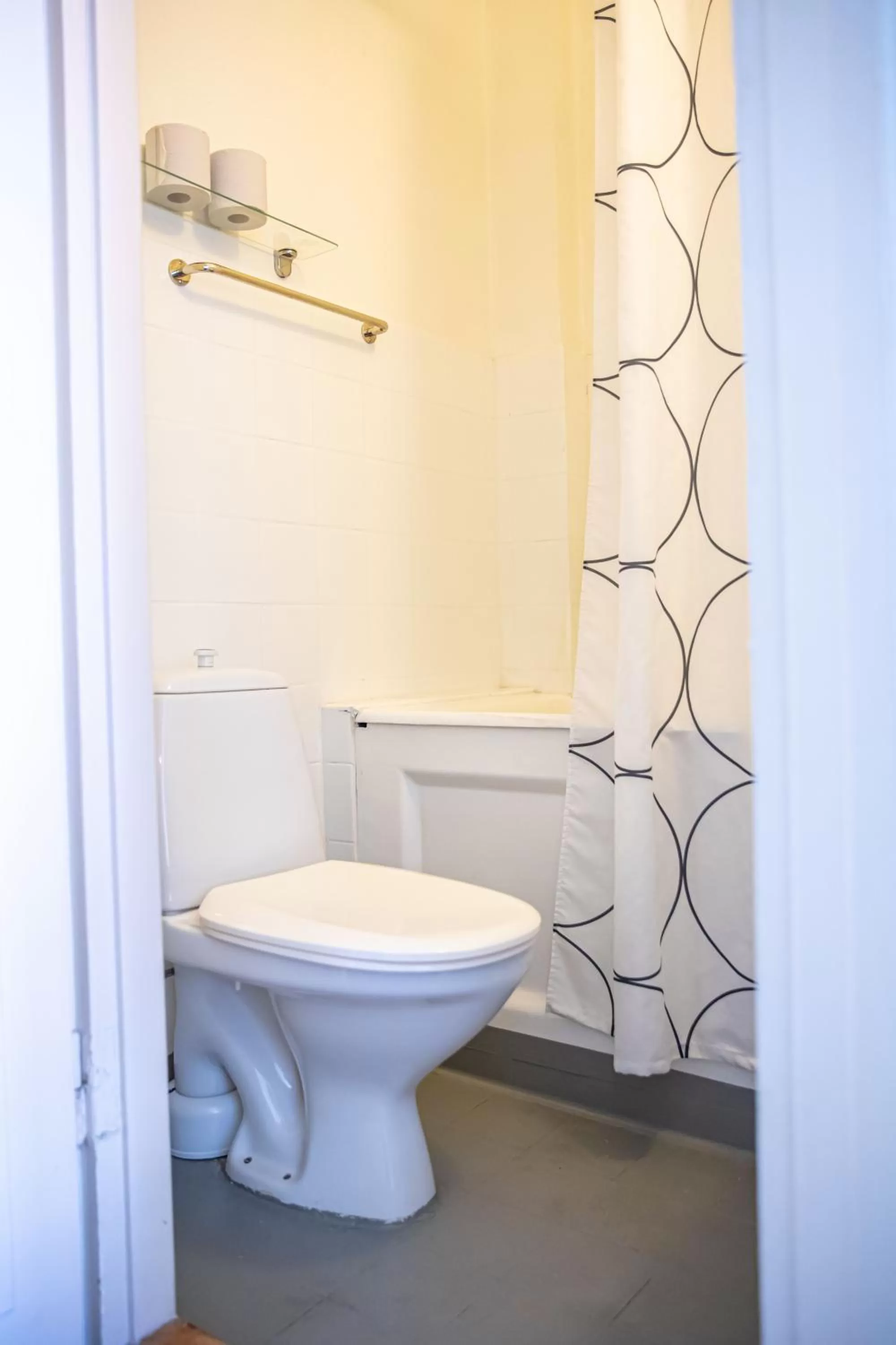 Toilet in Saga Hotell