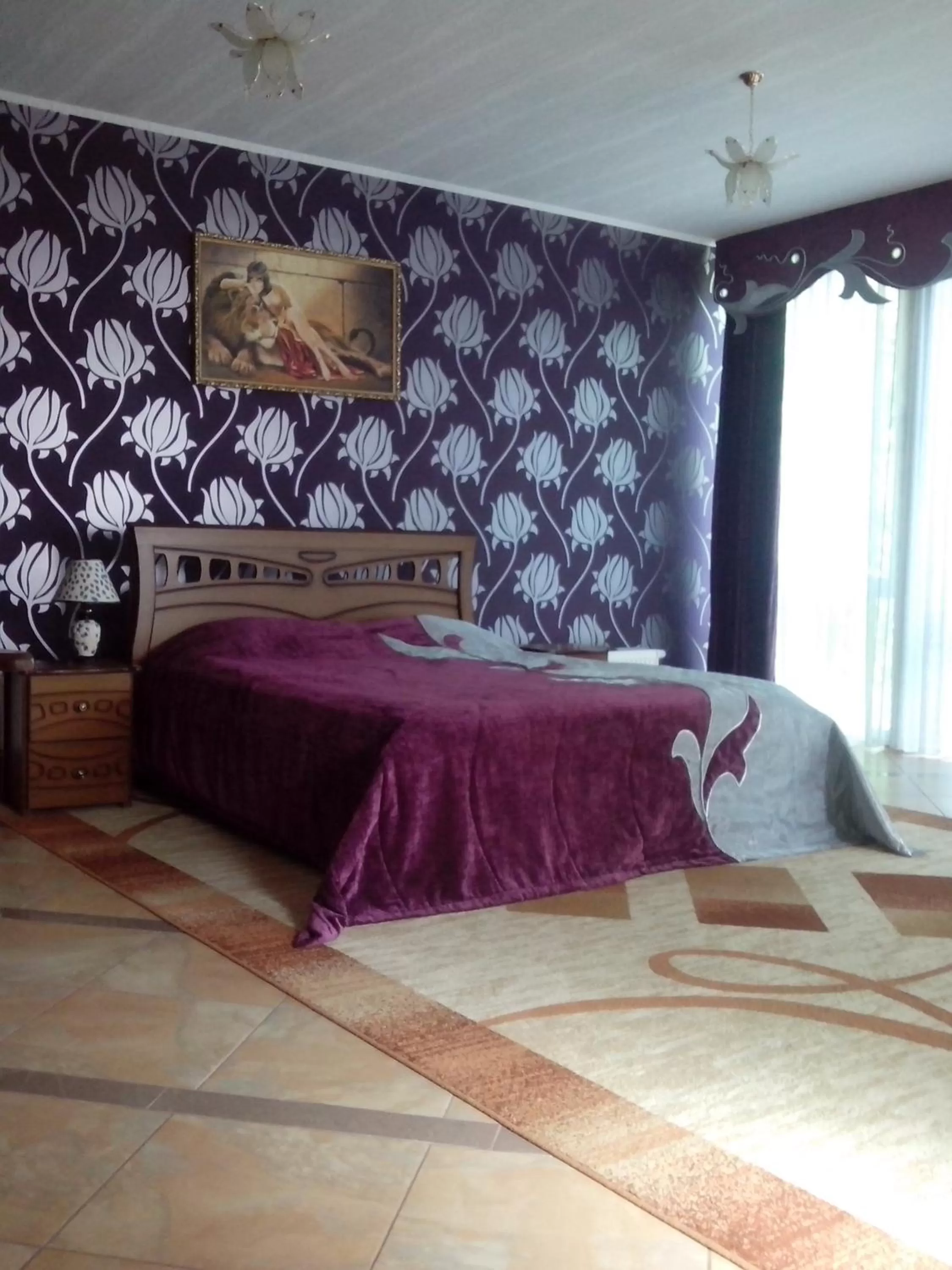 Bed in Morshynska Vezha Hotel