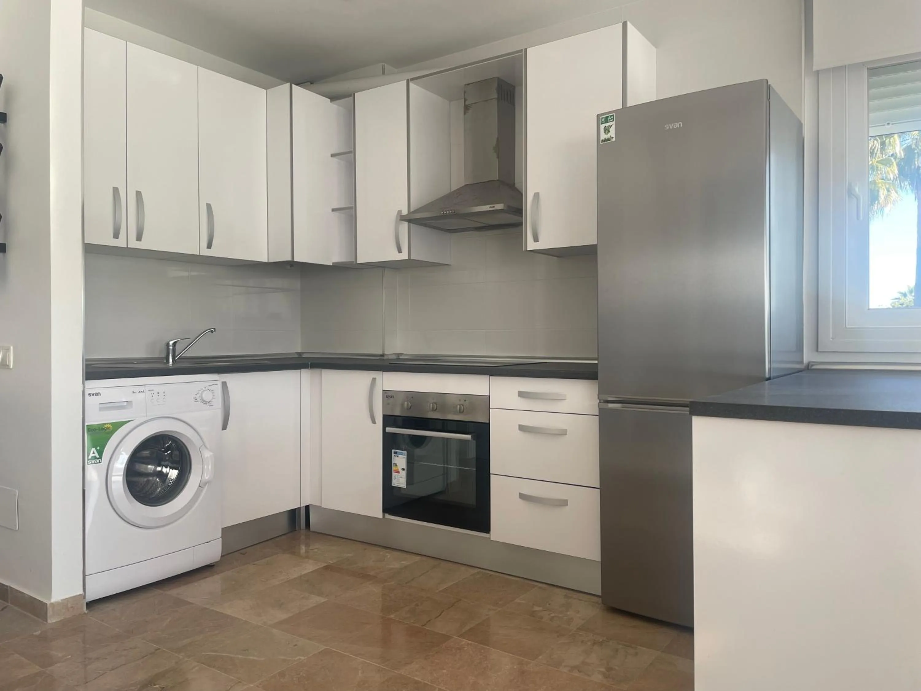 Kitchen or kitchenette in Roquetas Beach and Playa Serena Golf Village