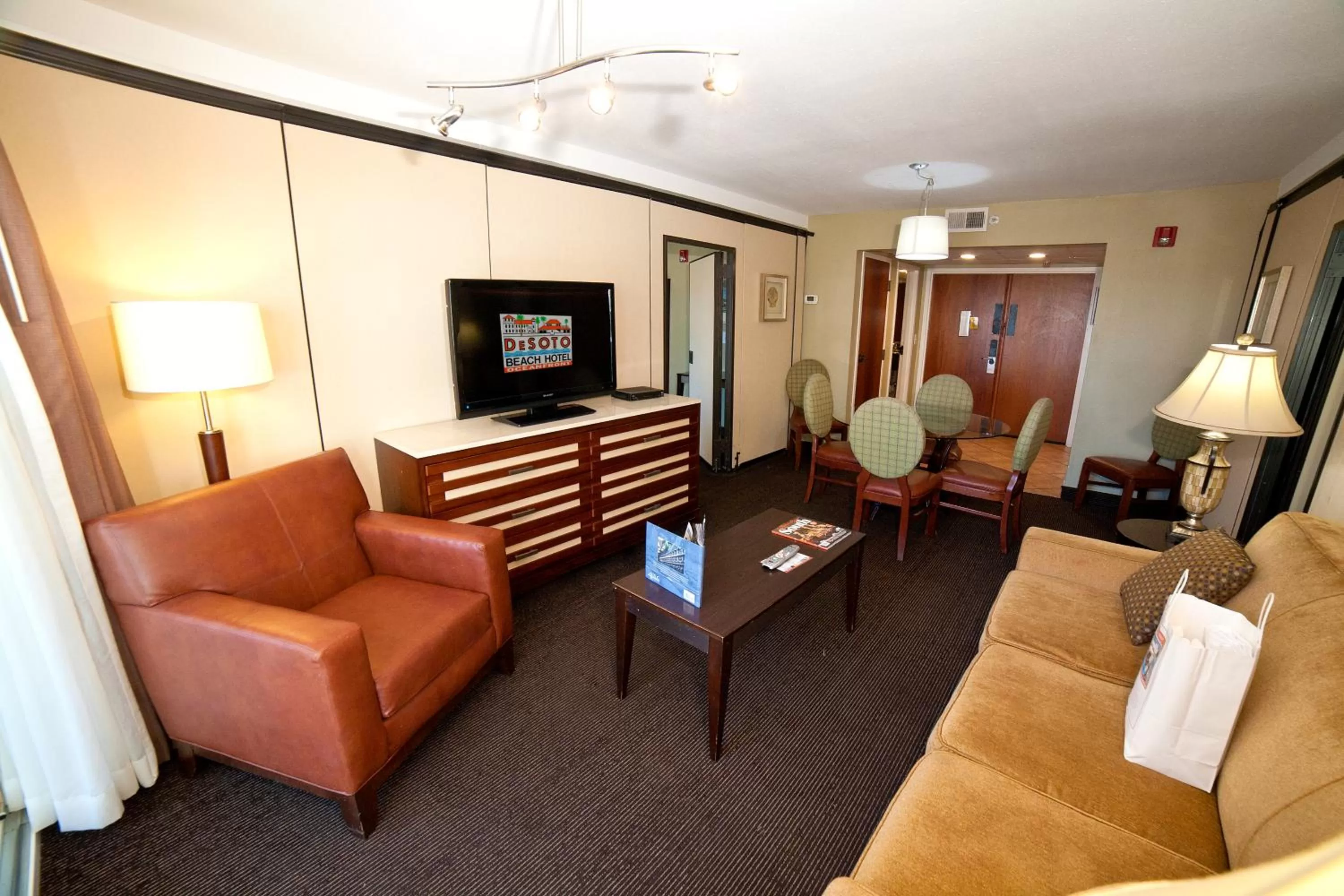 Living room in DeSoto Beach Hotel