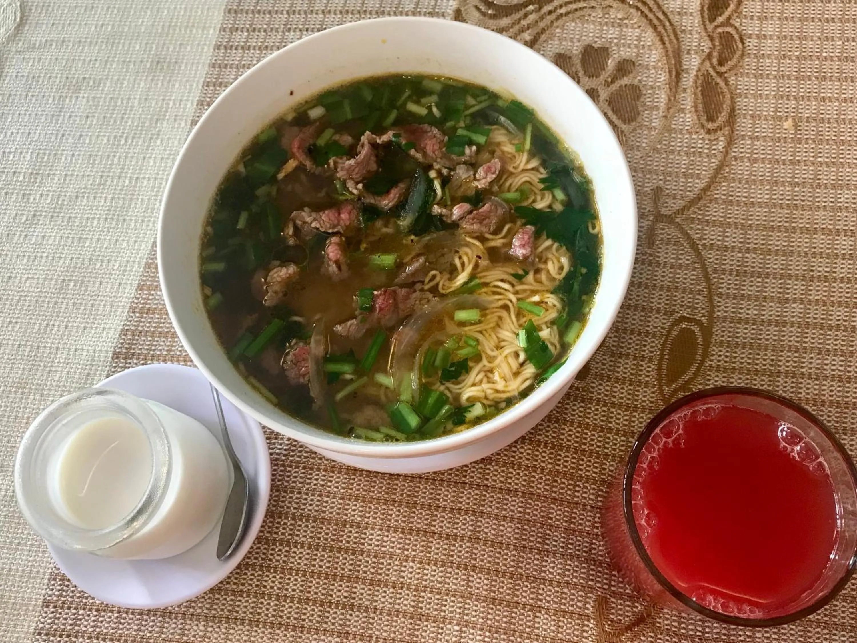 Asian breakfast in Windbell Villa Hoi An