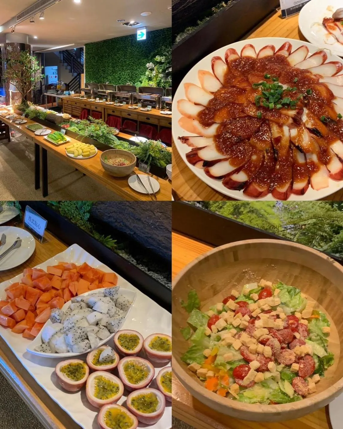 Breakfast in Yanmin Hot Spring Resort