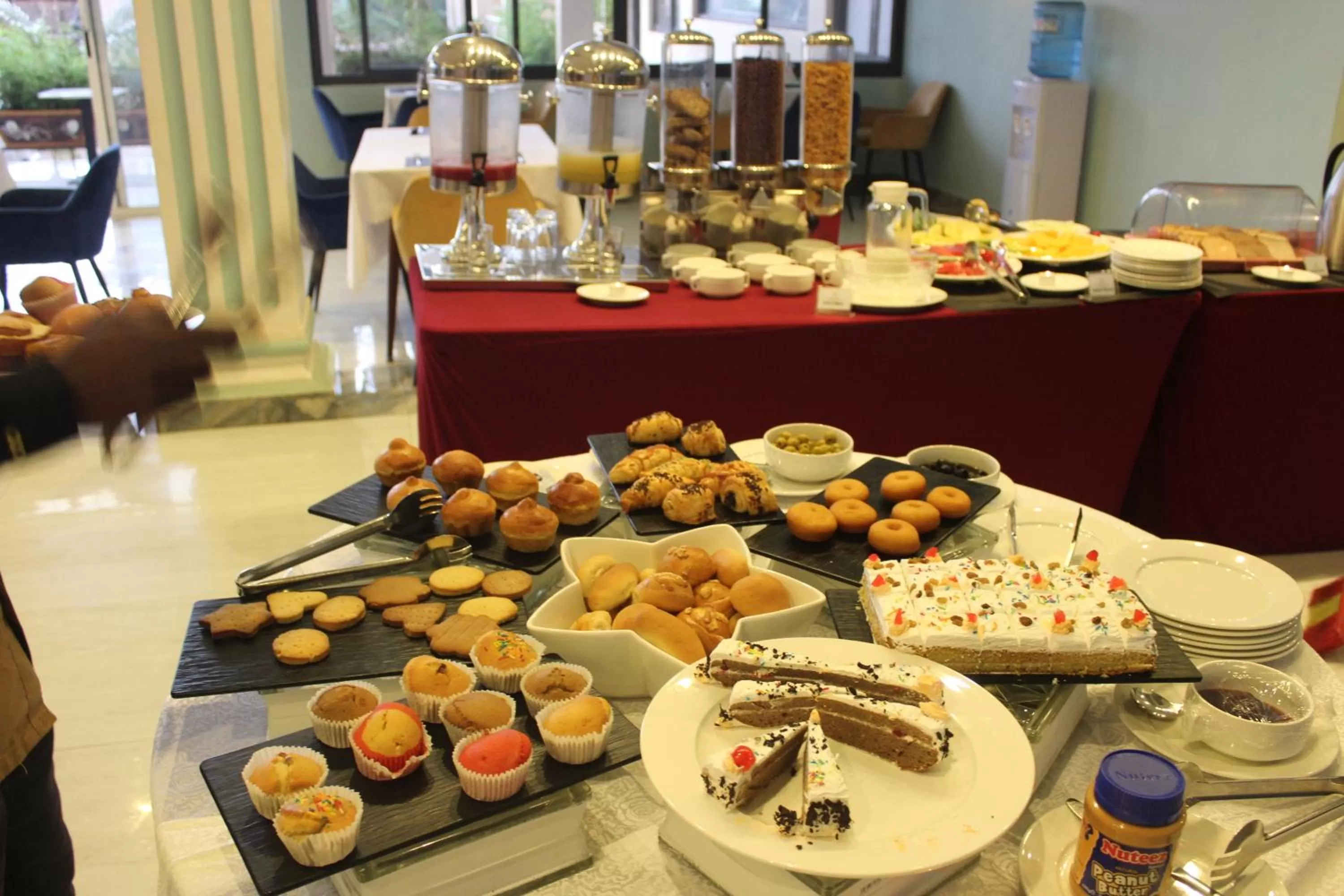 Continental breakfast in Hotel Horizon Entebbe