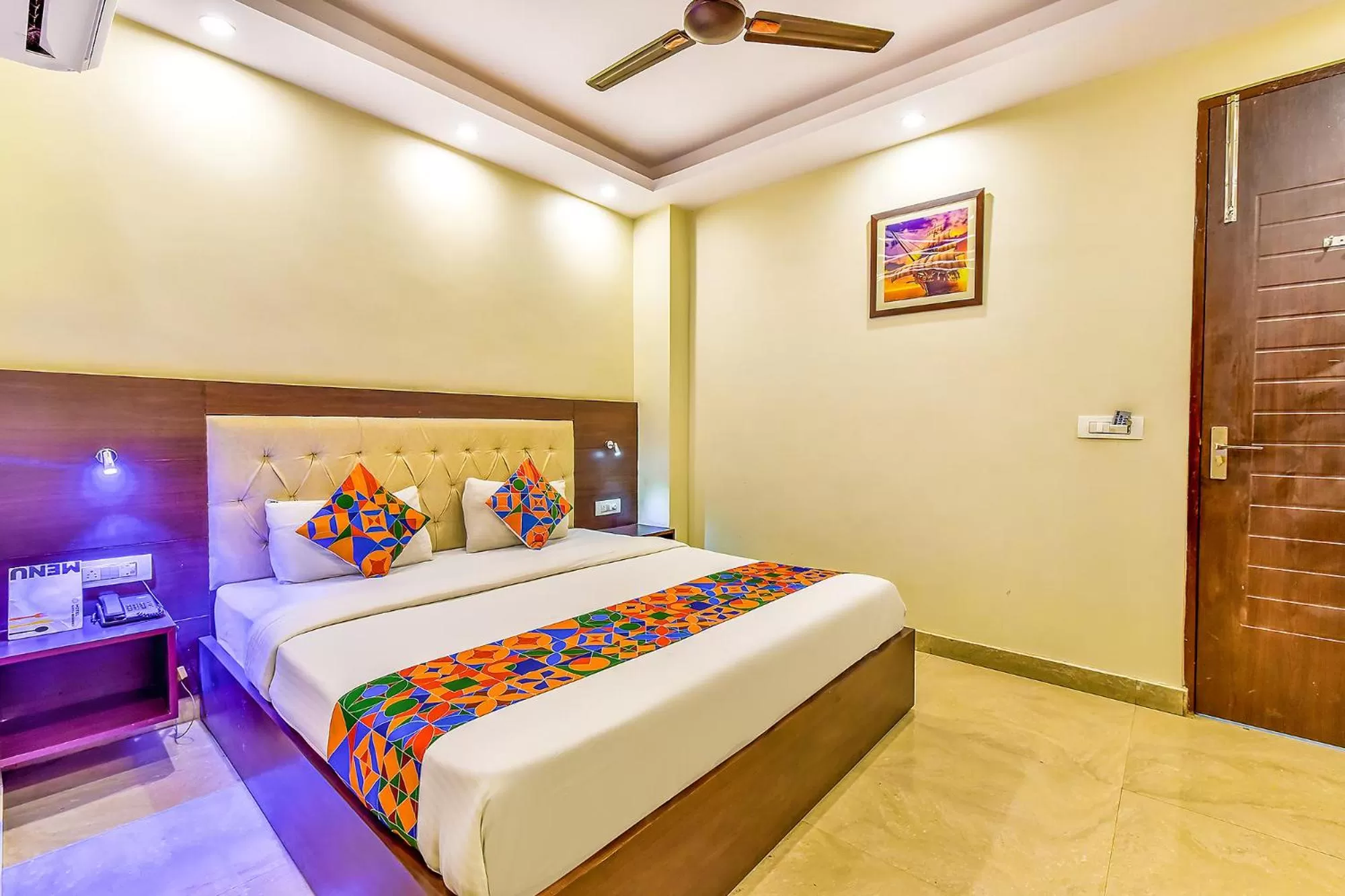 View (from property/room), Bed in FabHotel Surya Residency GMS Road