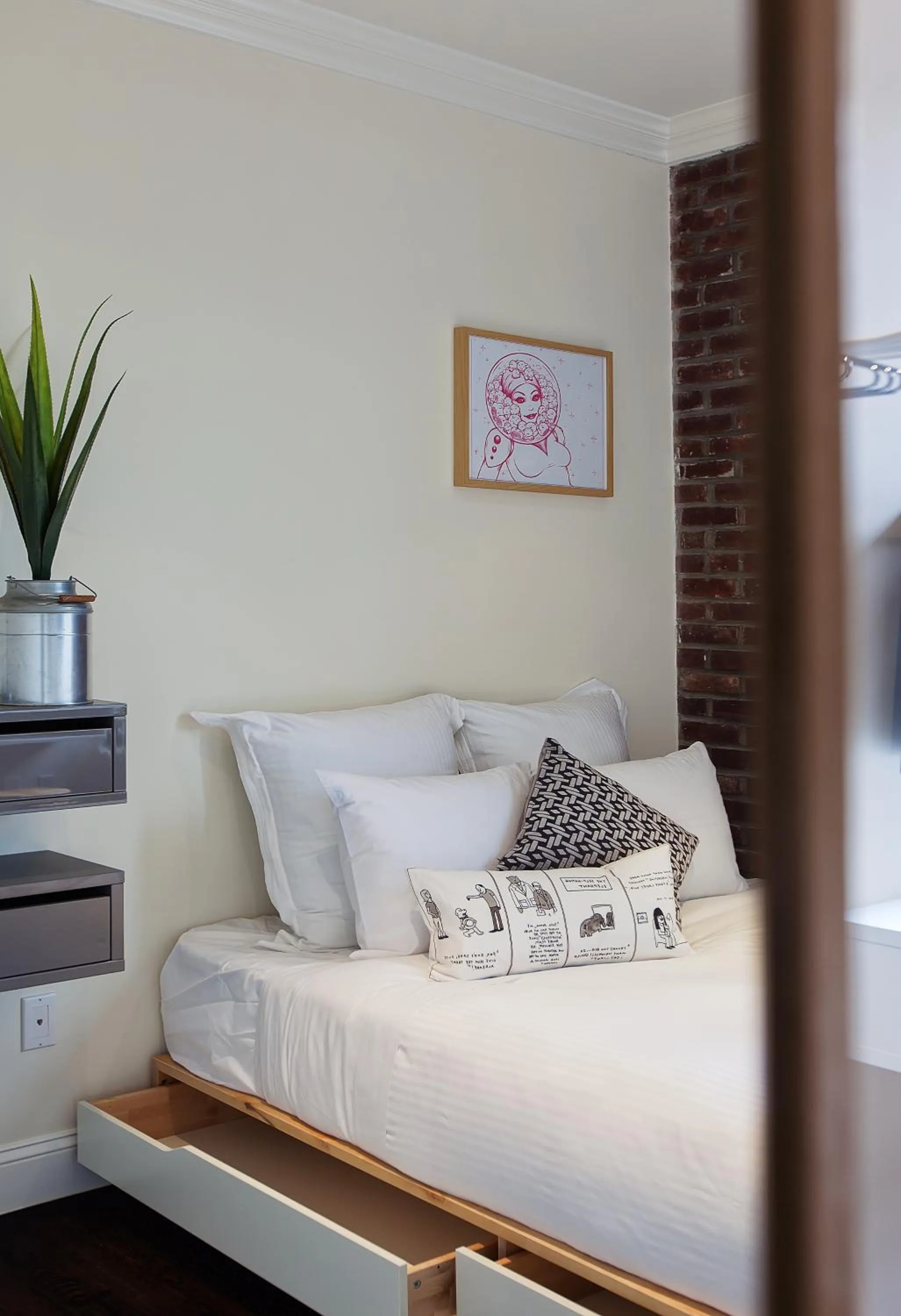 Bed in East Village Hotel