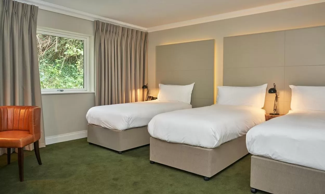 Bathroom, Bed in Powerscourt Springs Health Farm
