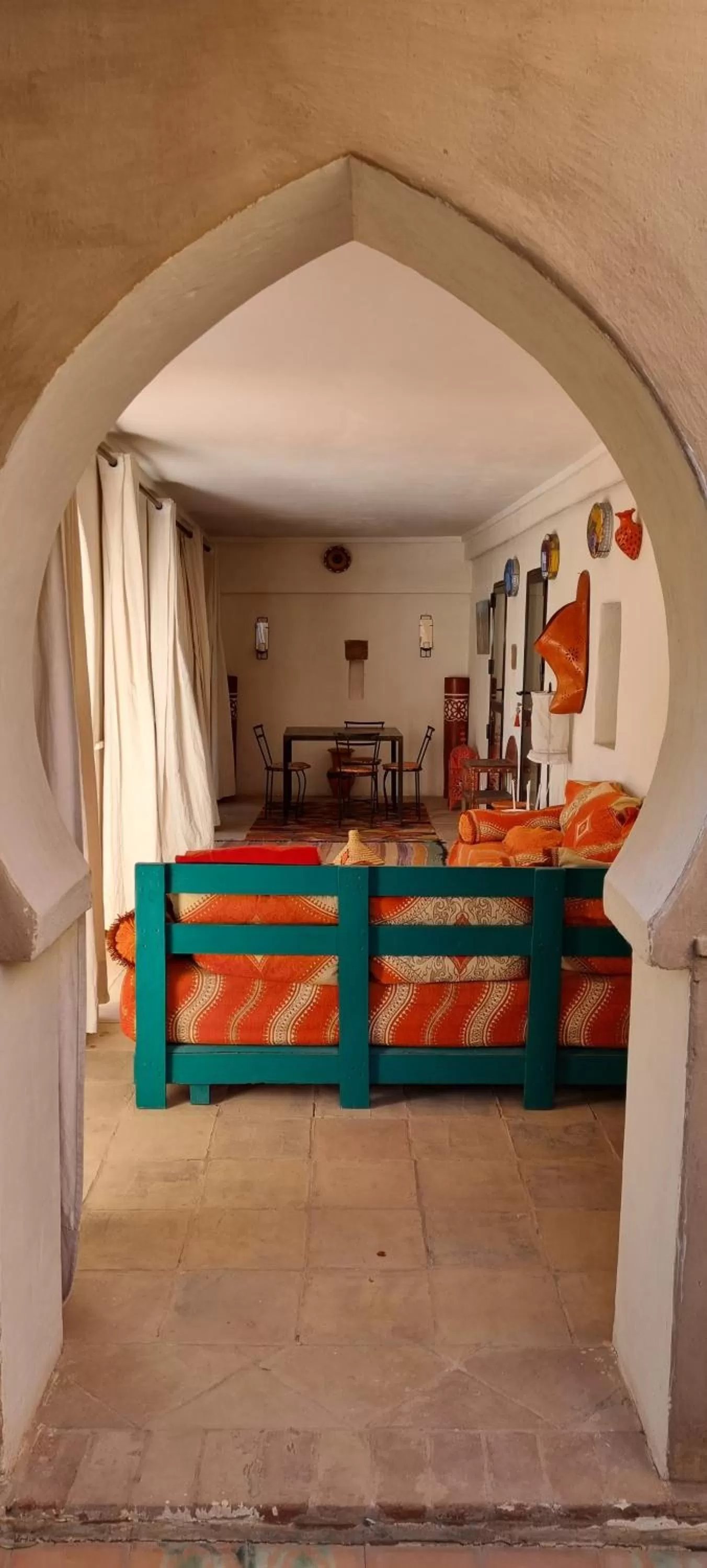 Lobby/Reception in Les Trois Paons