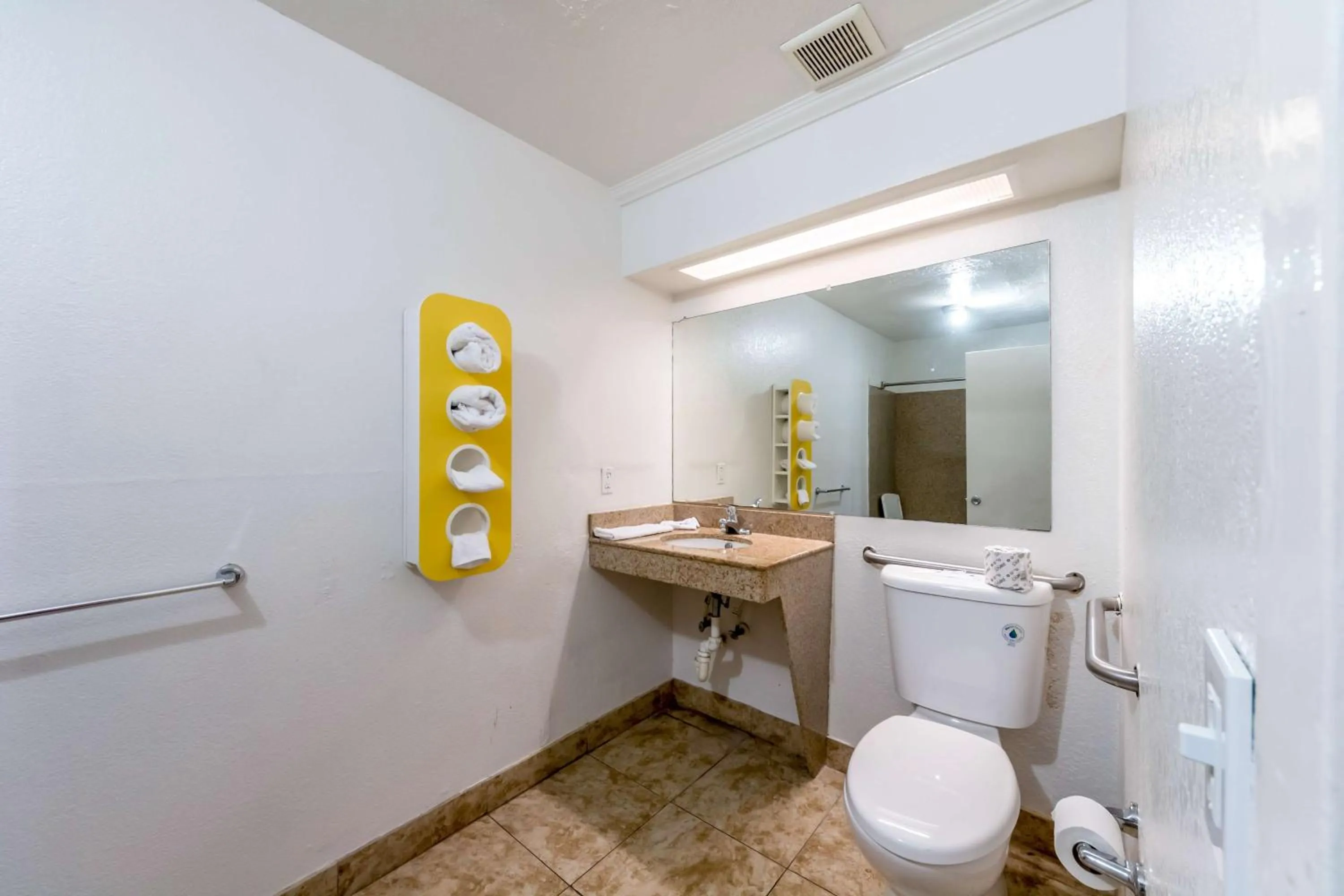 Toilet in Motel 6 San Antonio, TX - Frost Bank Center