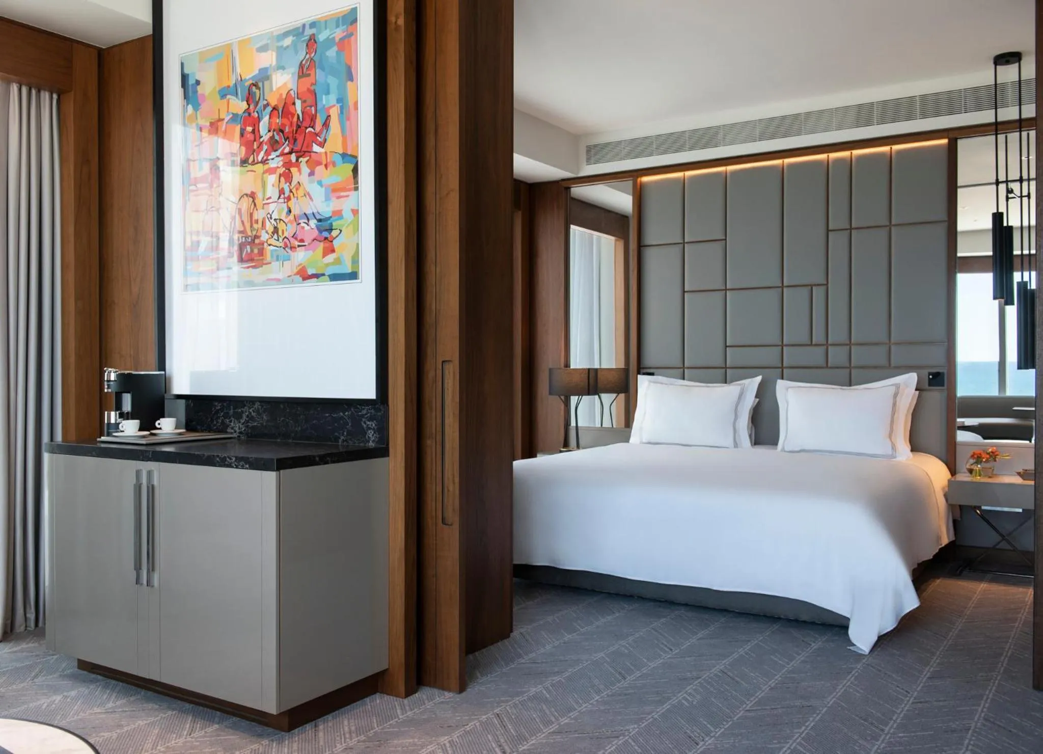 Bed in The David Kempinski Tel Aviv