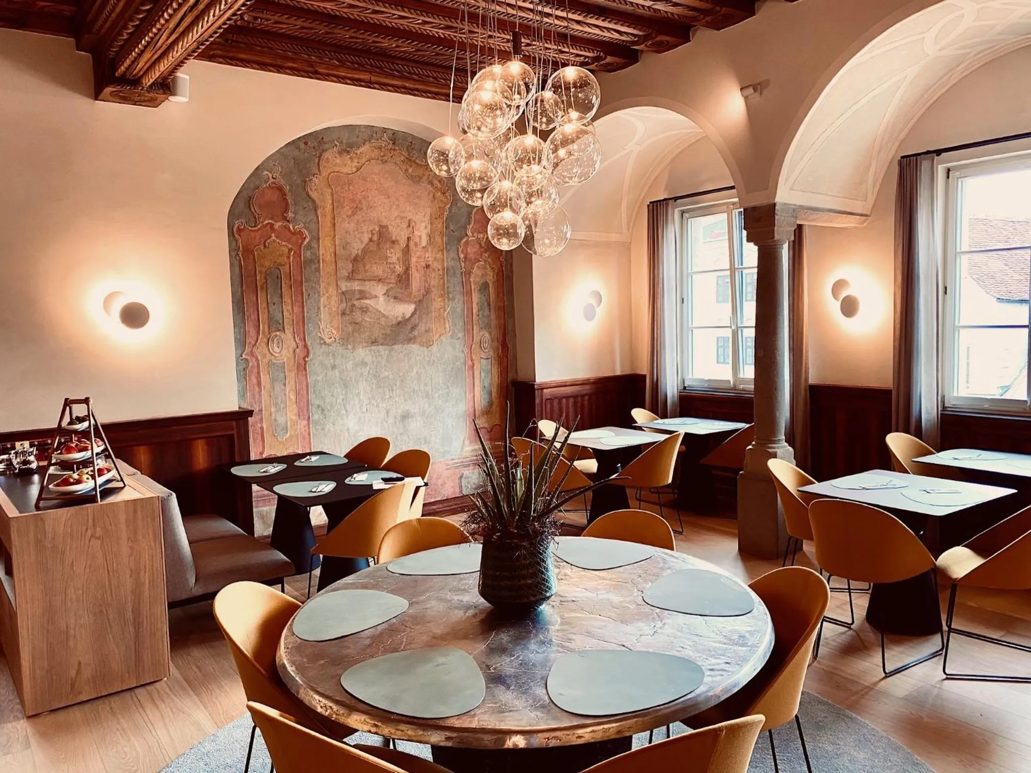 Dining area in Stadthotel Styria