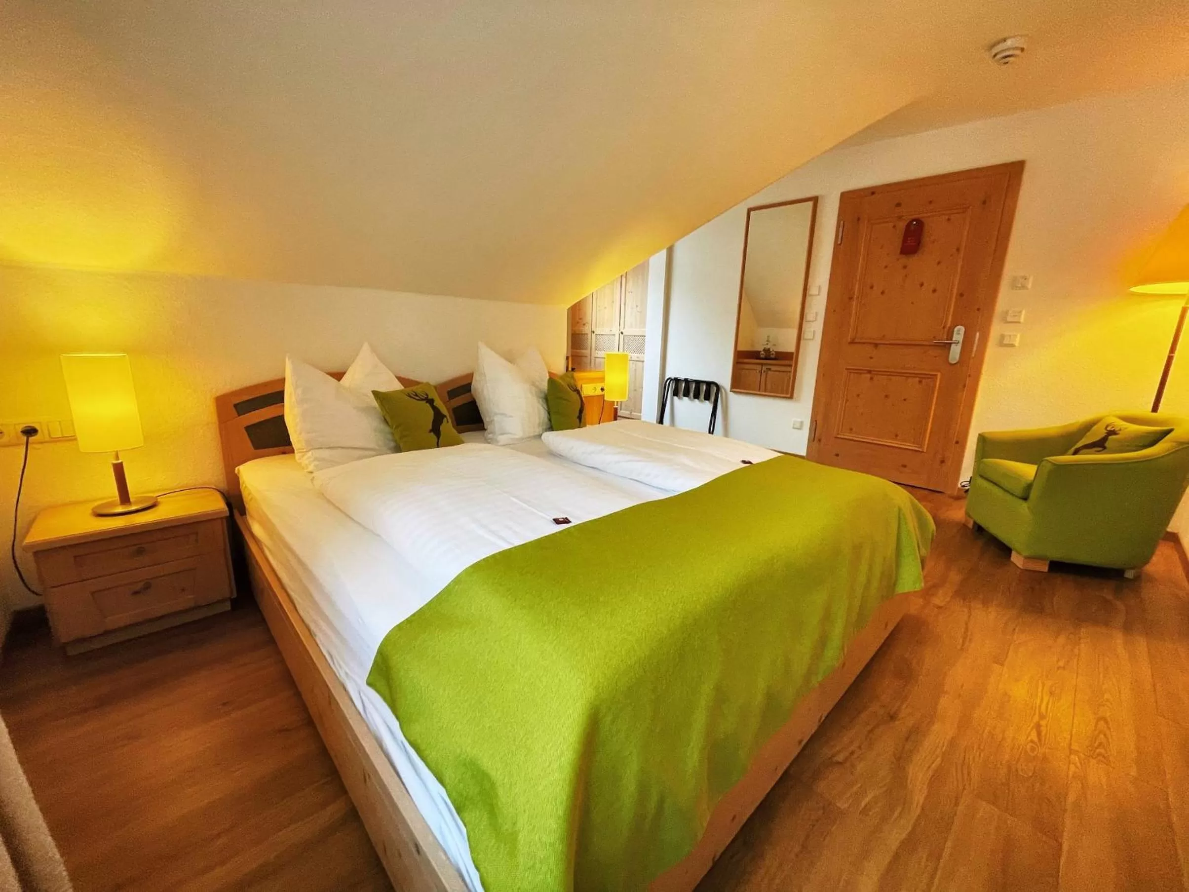 Bedroom, Bed in Albhotel Malakoff - House of Nature