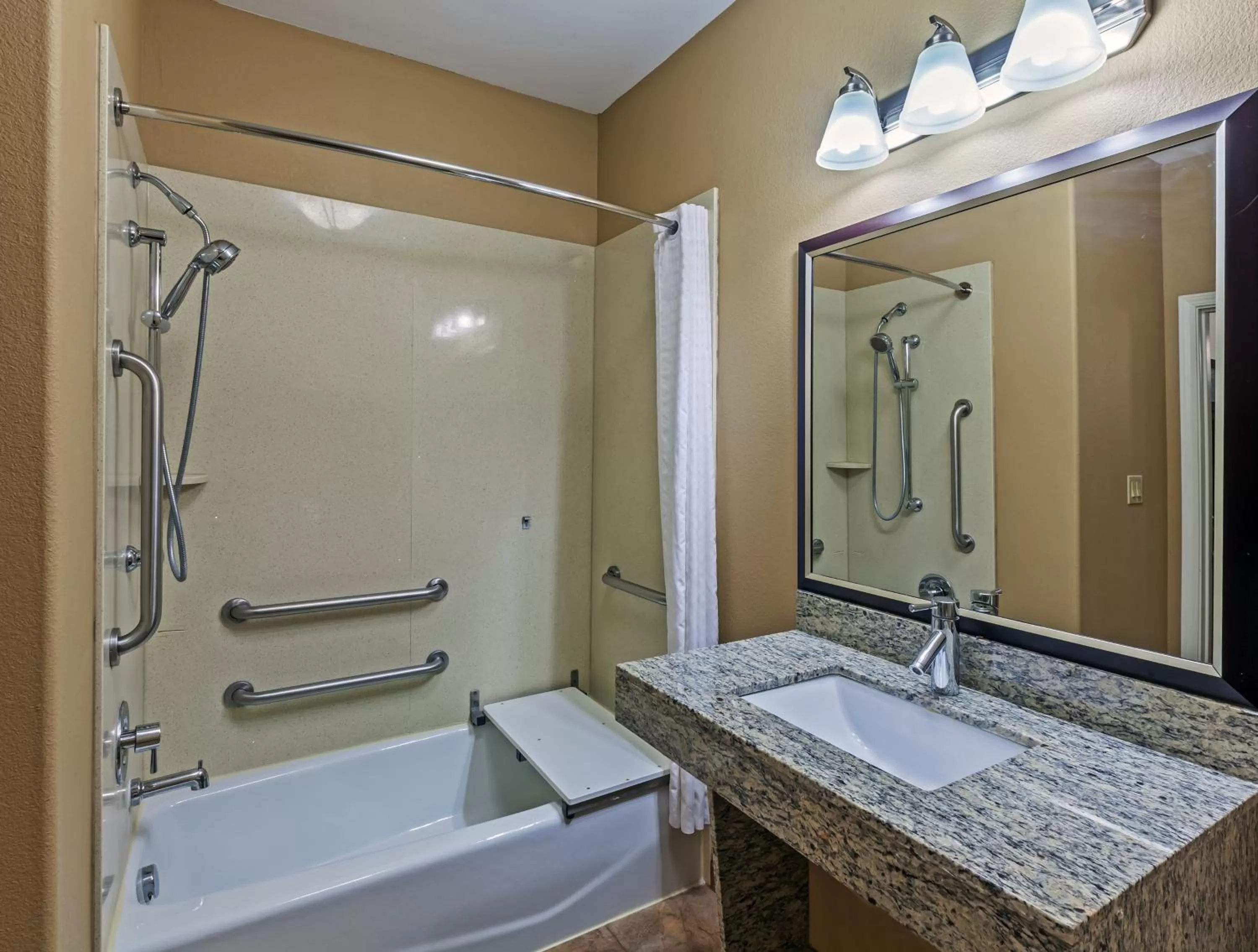 Bathroom in Candlewood Amarillo-Western Crossing by IHG