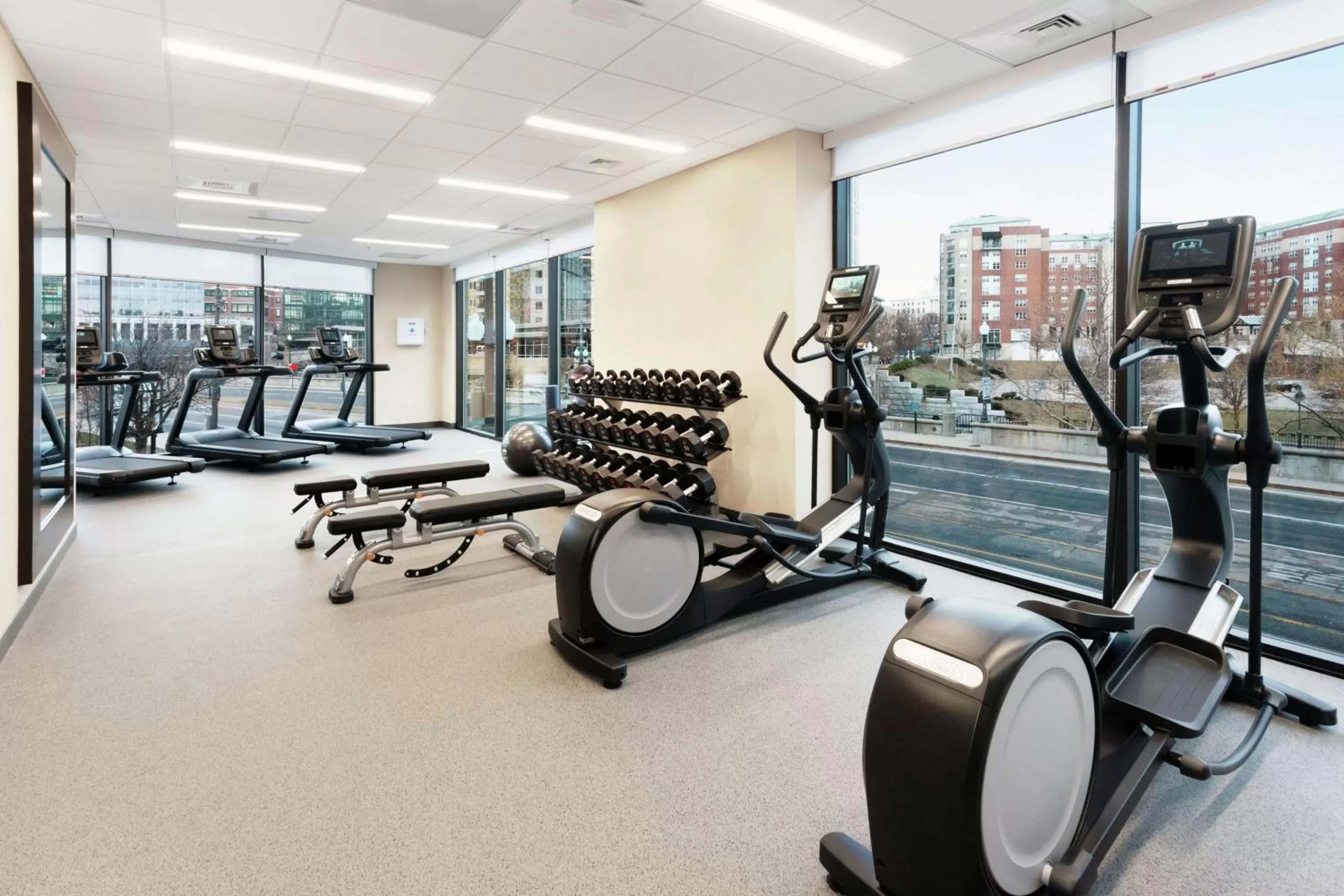 Fitness centre/facilities in Homewood Suites by Hilton Providence Downtown
