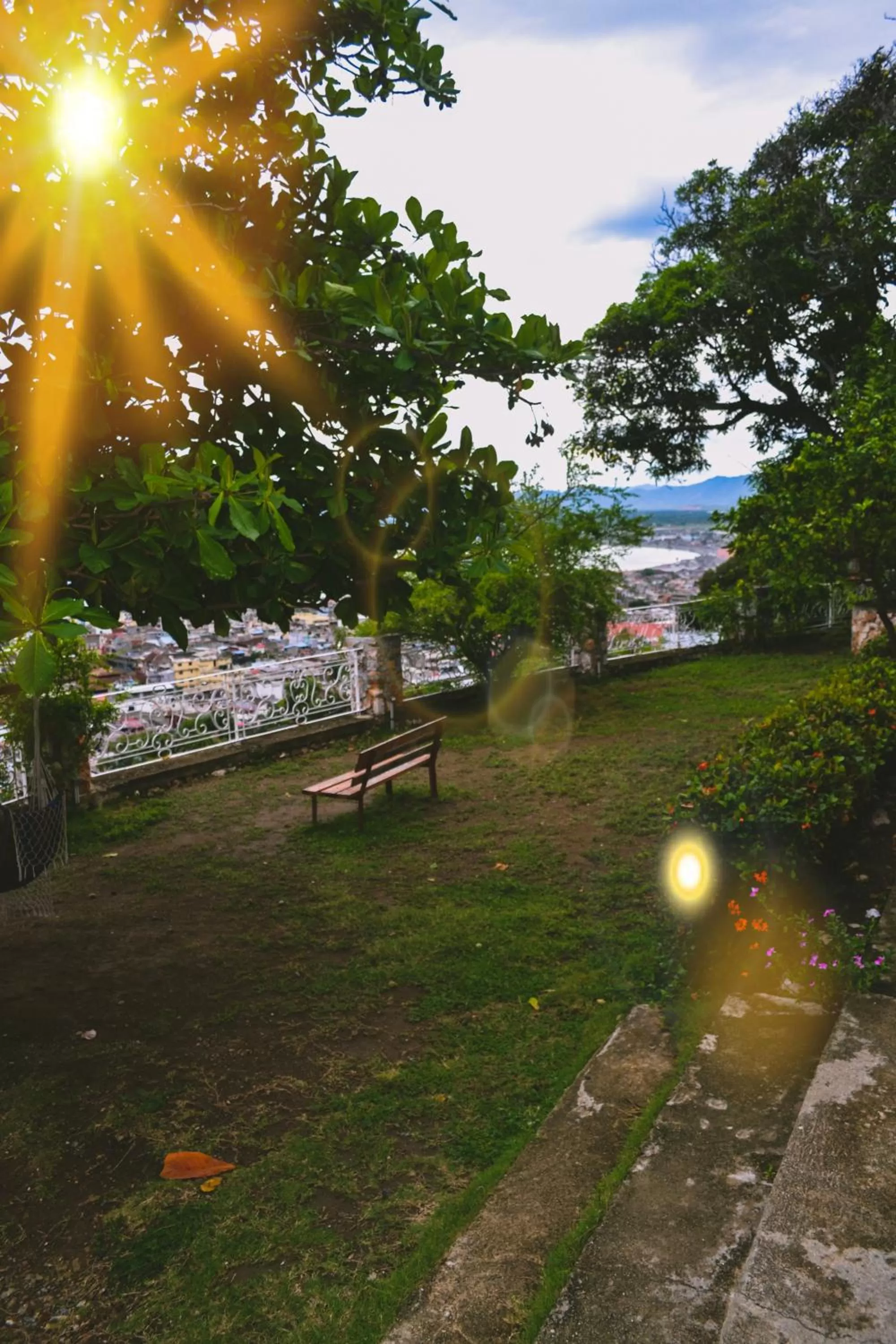 Garden view in Habitation Des Lauriers