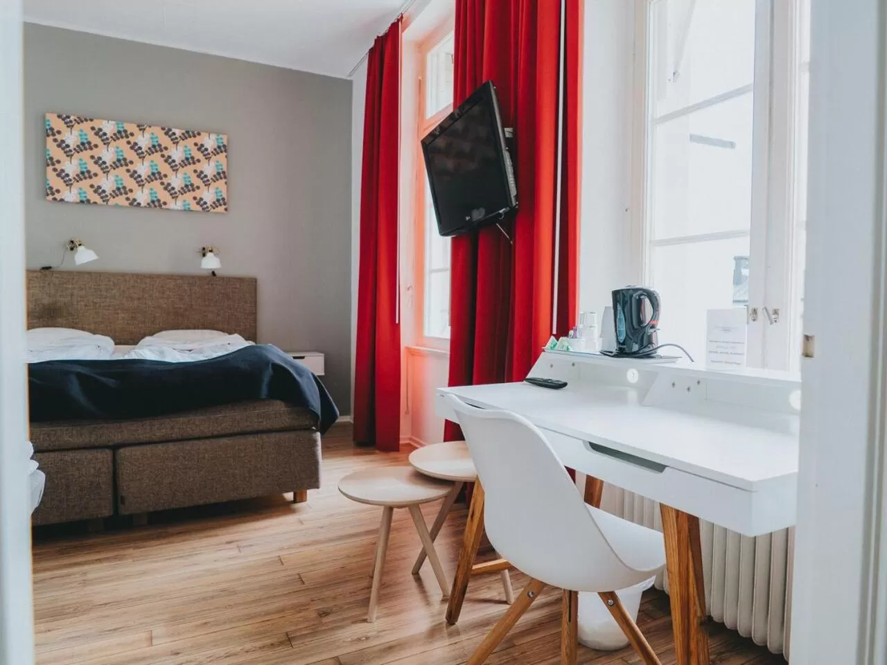 Bedroom, Bed in Arboga Stadshotell