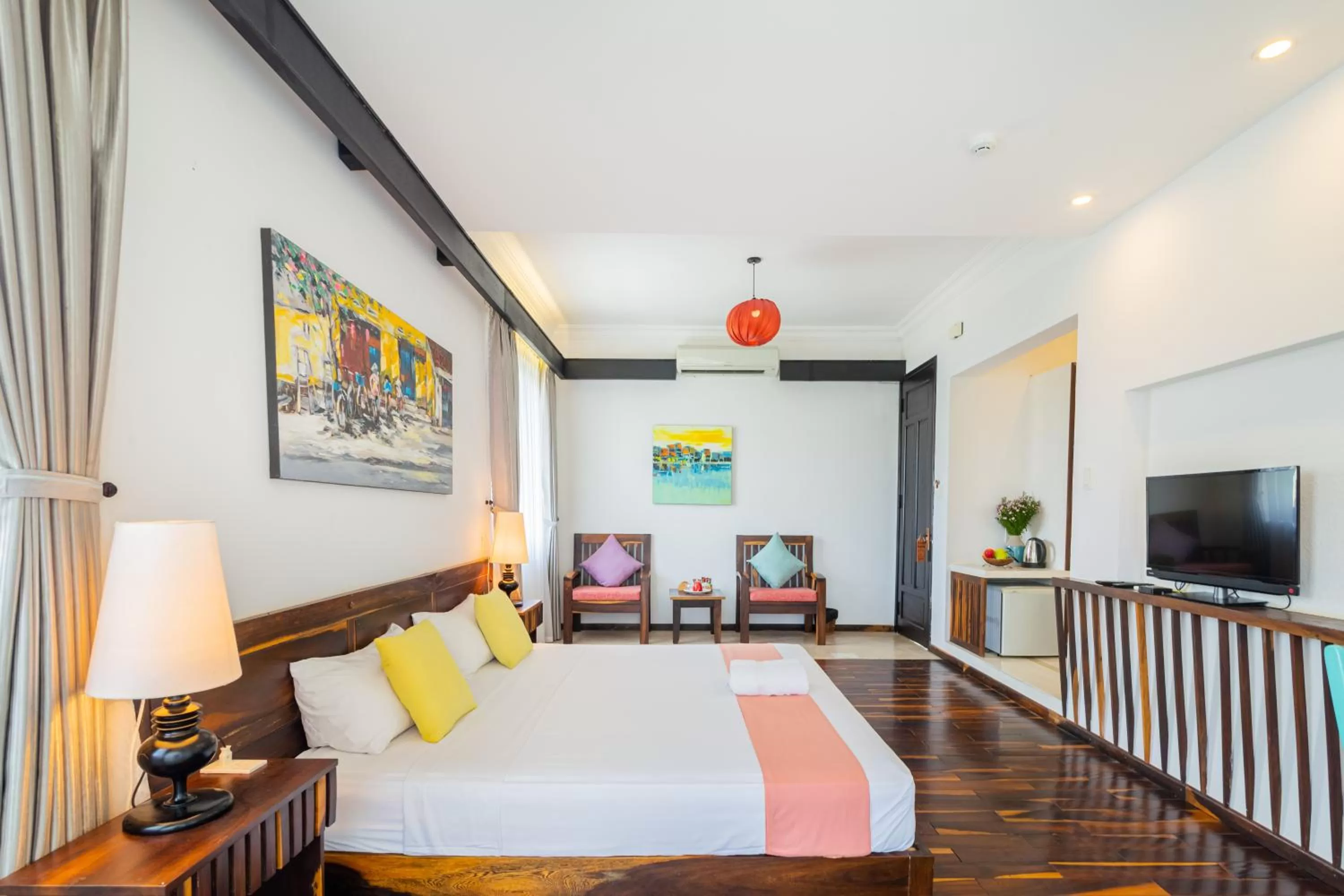 Bedroom, Bed in Tra Que Mansion