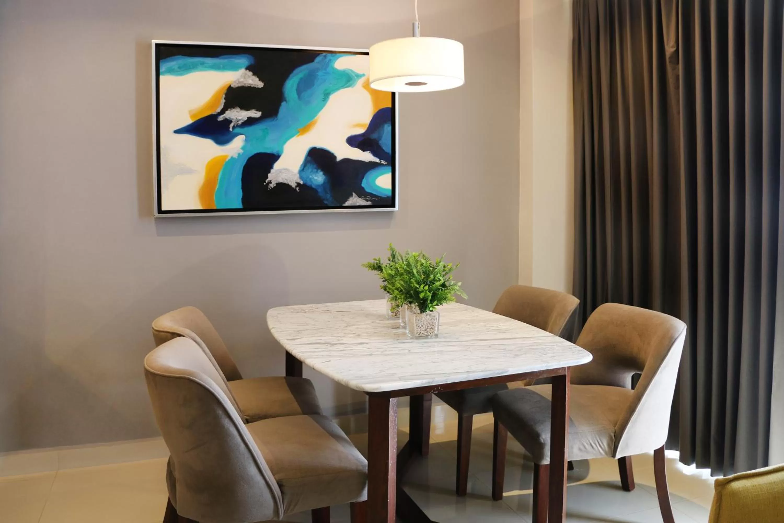 Dining area in The Inn at Mazatlan