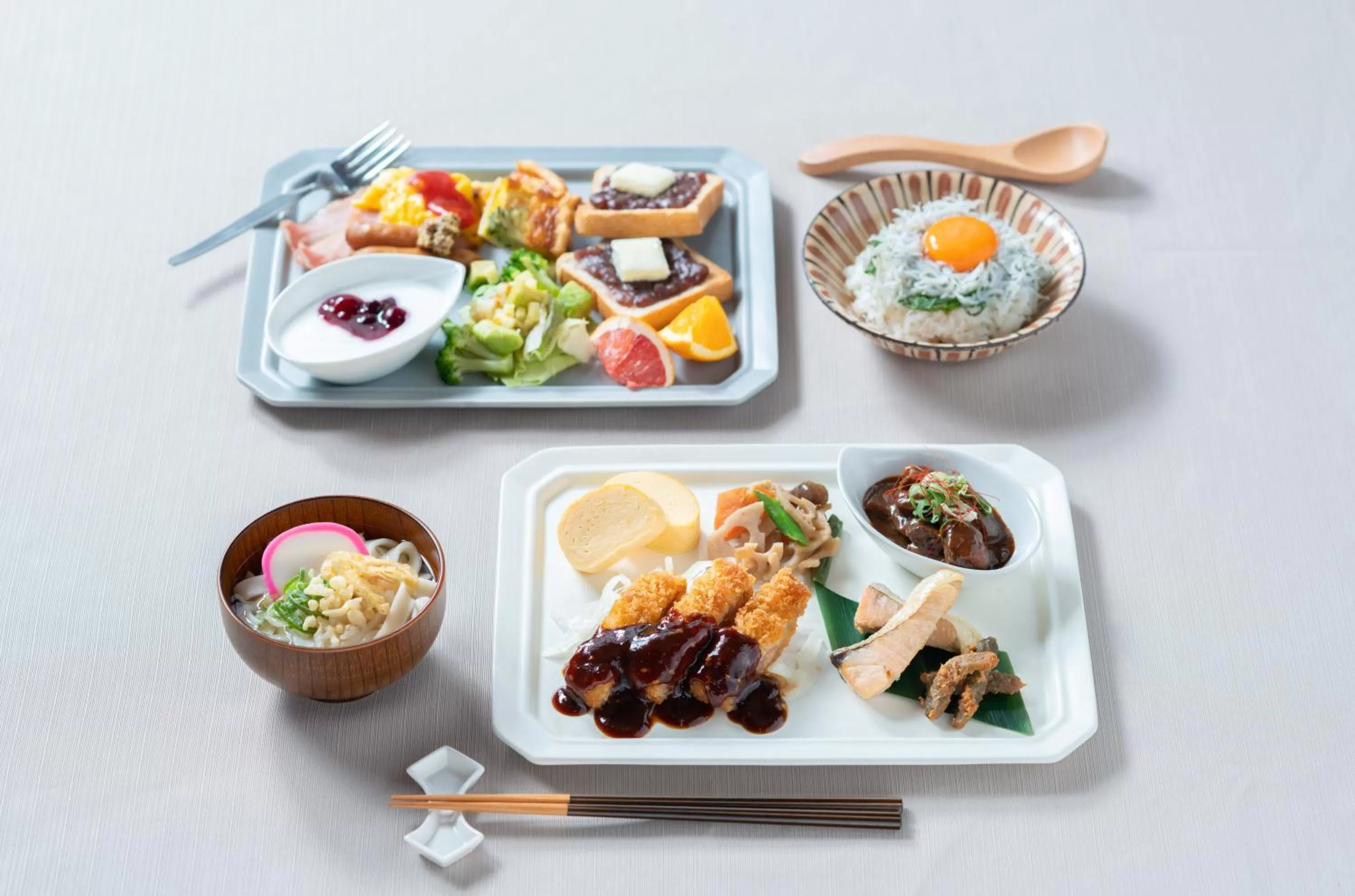 Buffet breakfast in Vessel Hotel Campana Nagoya