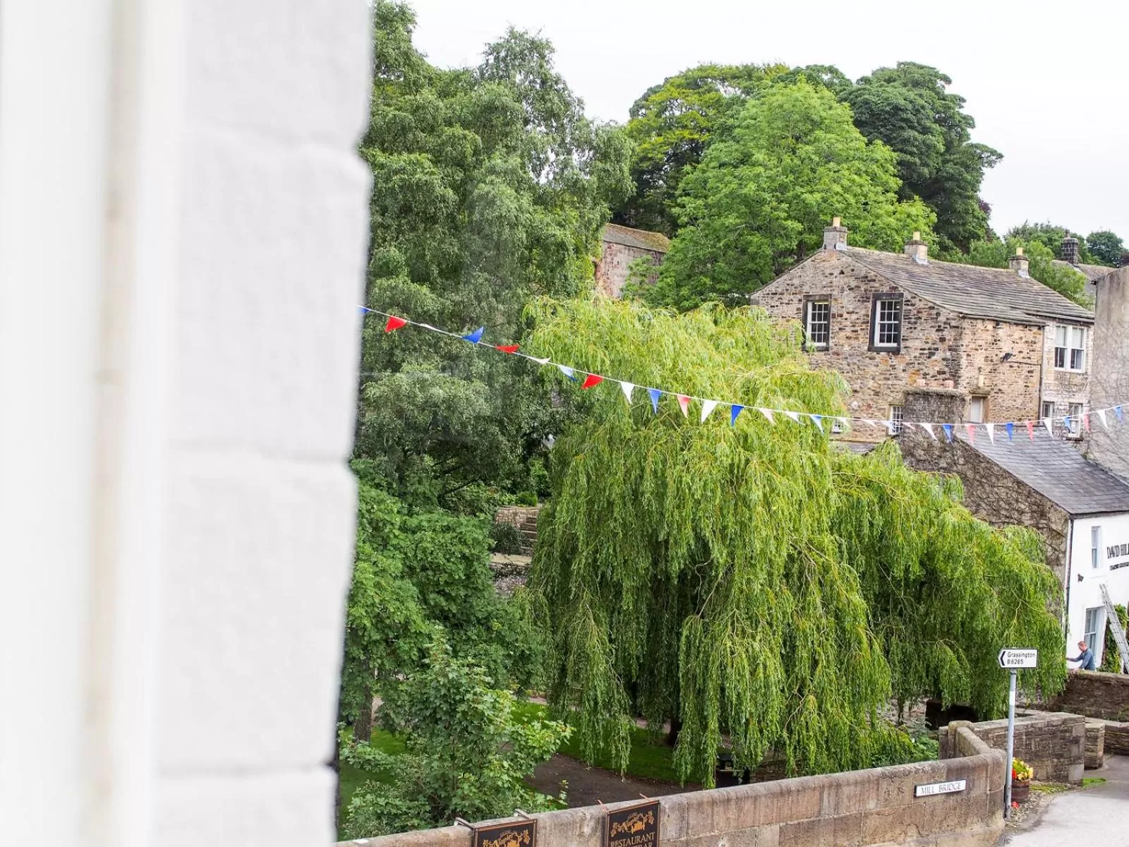 Garden view in The Coach House Skipton