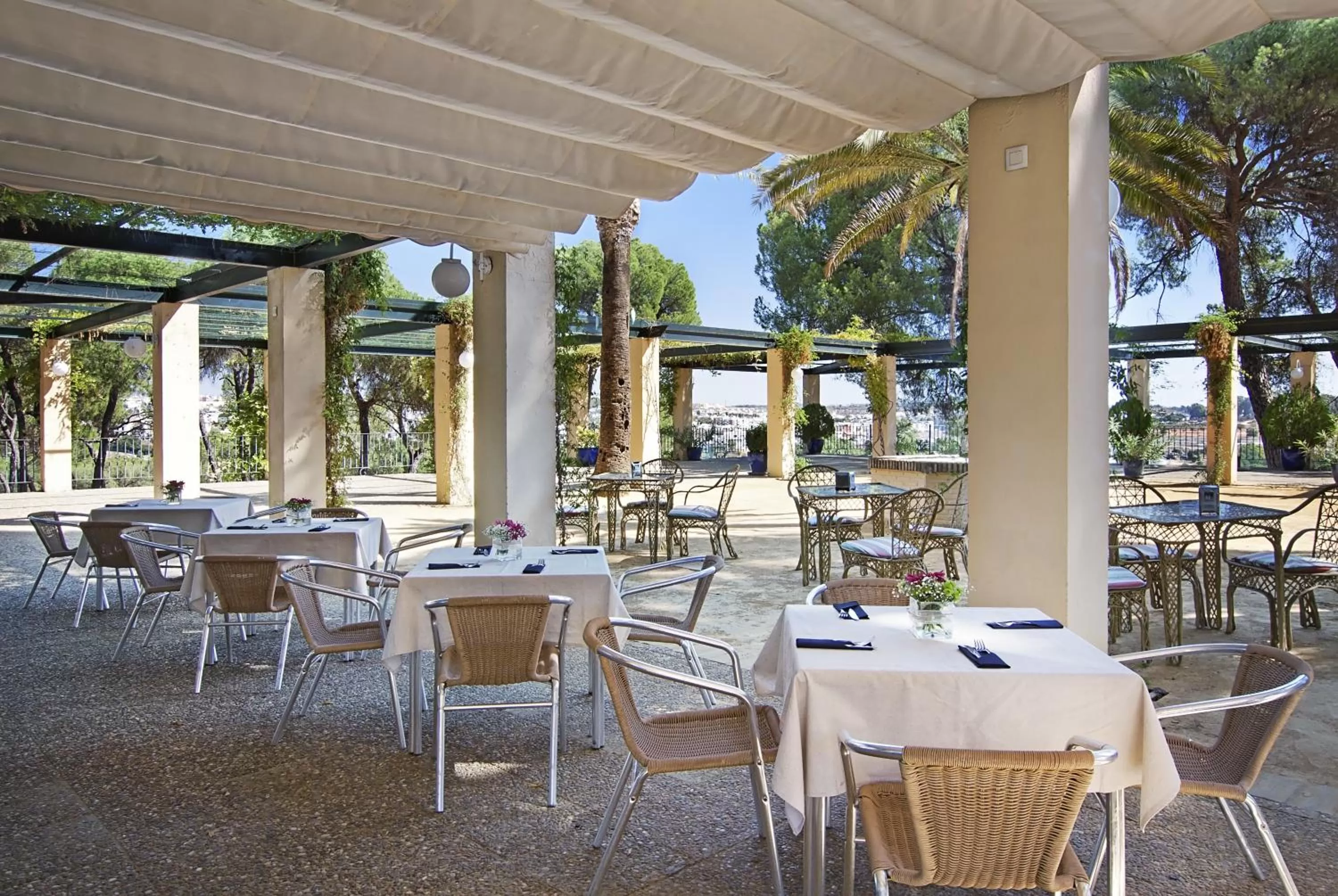 Patio in Hotel Oromana