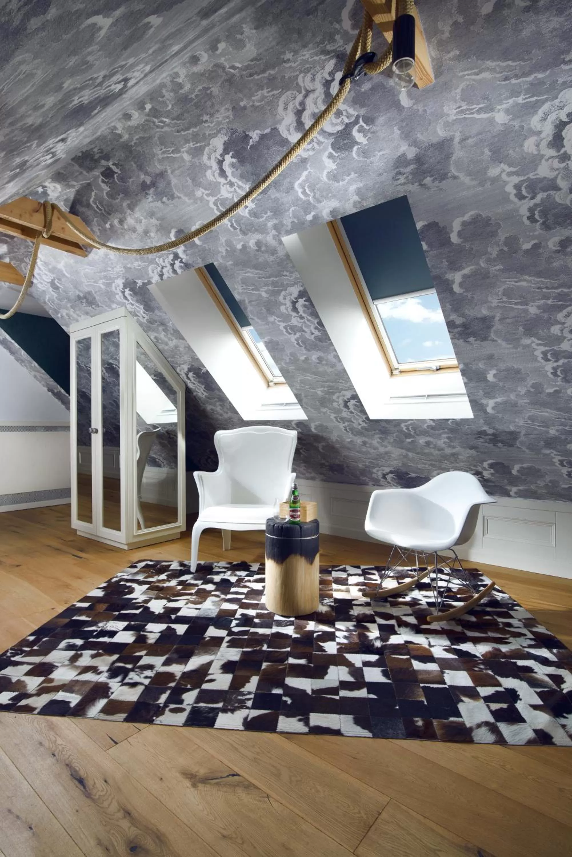 Living room, Bed in Relais & Châteaux Hotel Quadrille - Adults Only