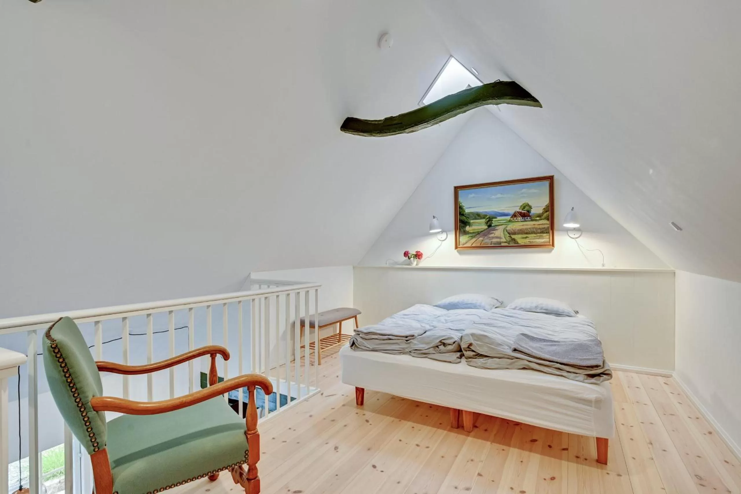 Bedroom, Bed in Hørhavegården B&B