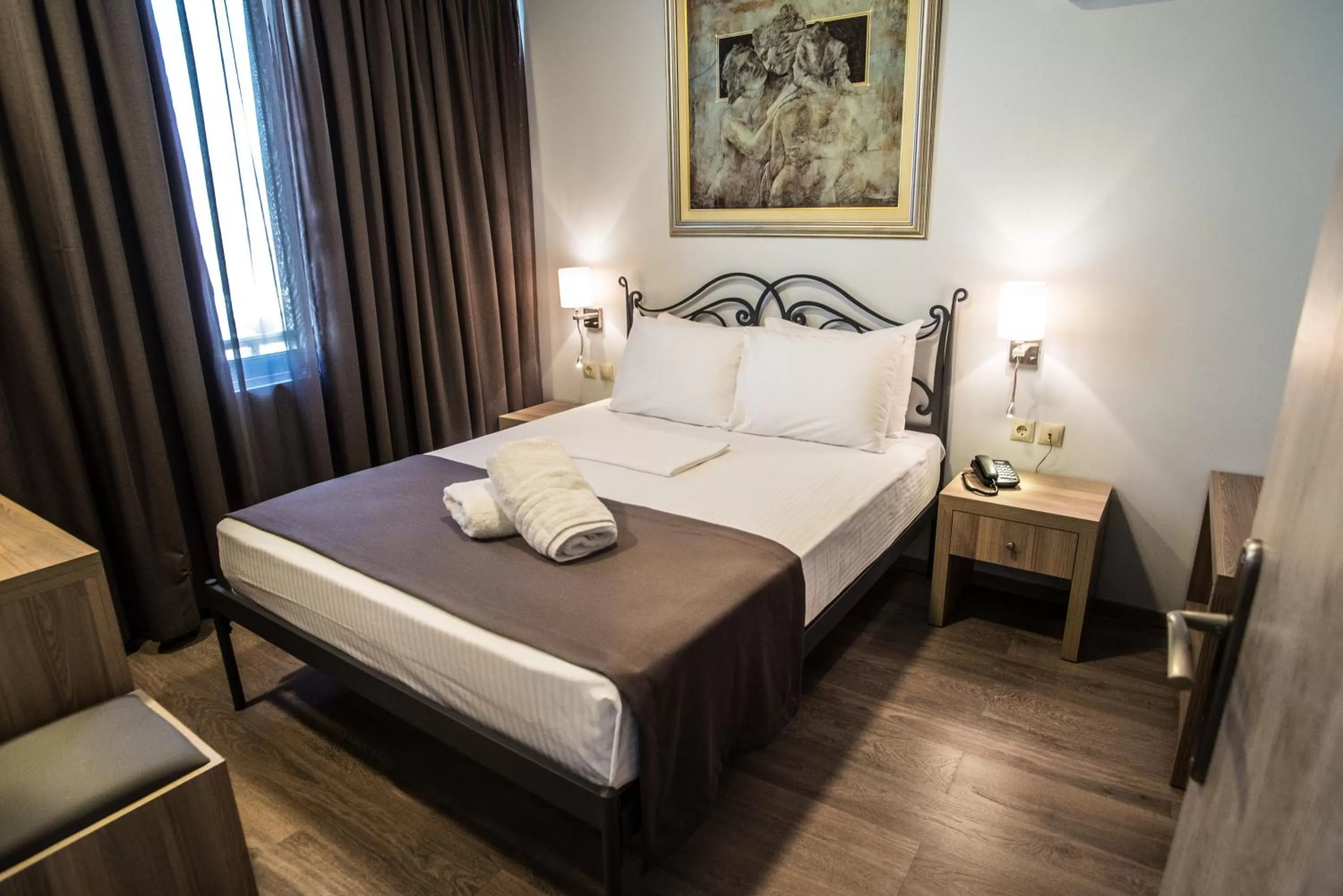 Bedroom, Bed in Argo Hotel Piraeus