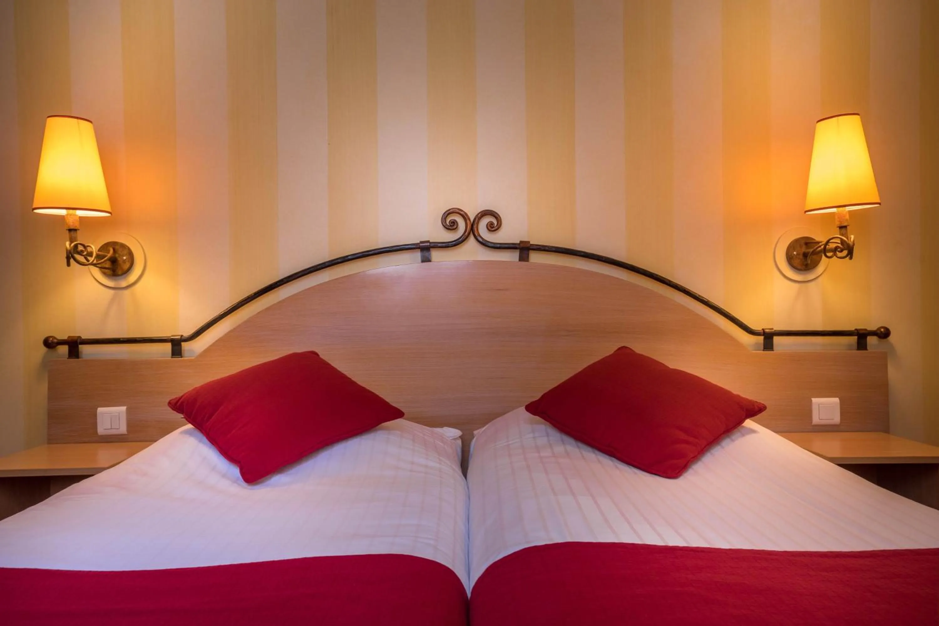 Bed in Hotel Delambre