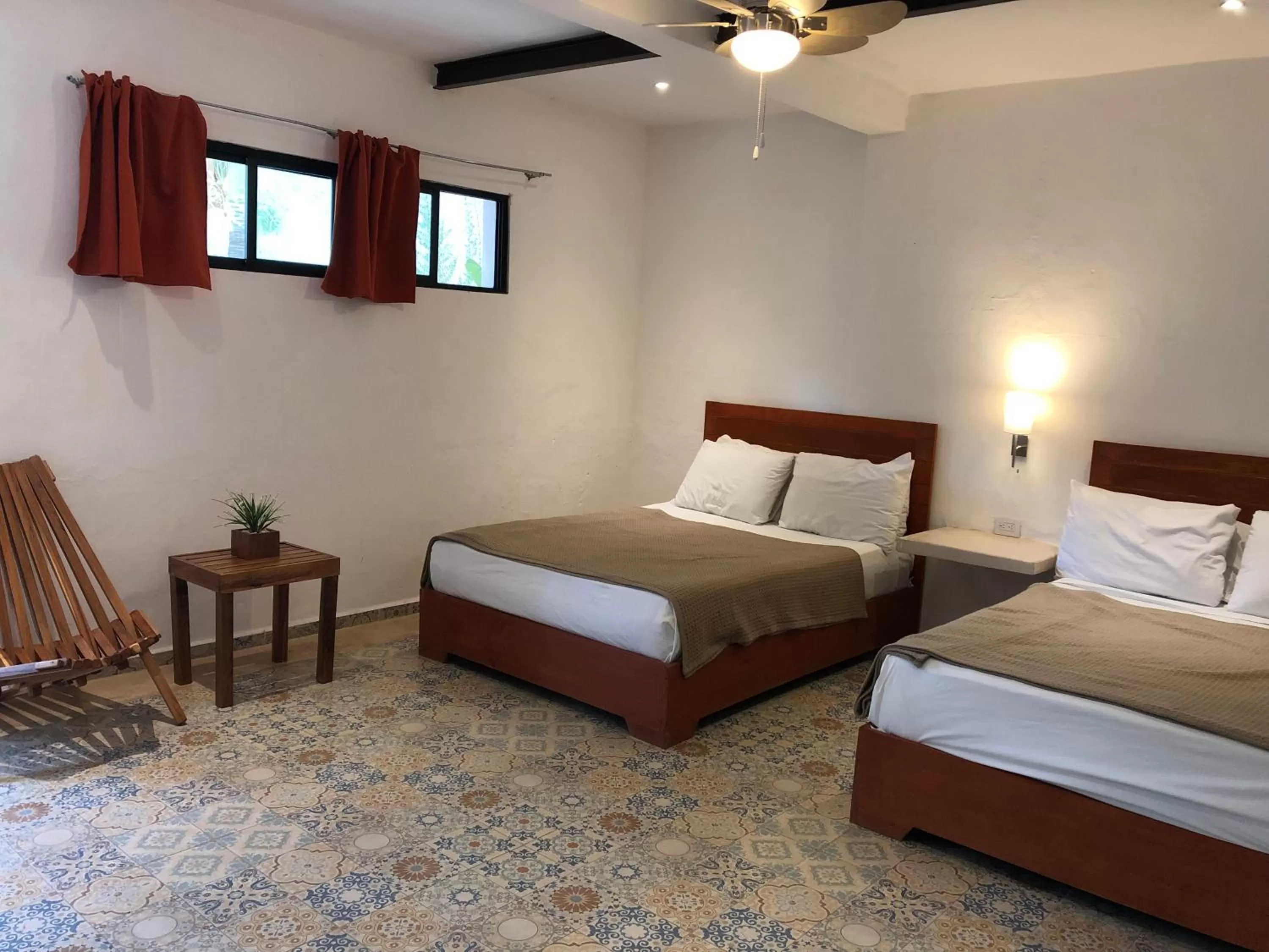 Bed in Hotel Casa Bamboo