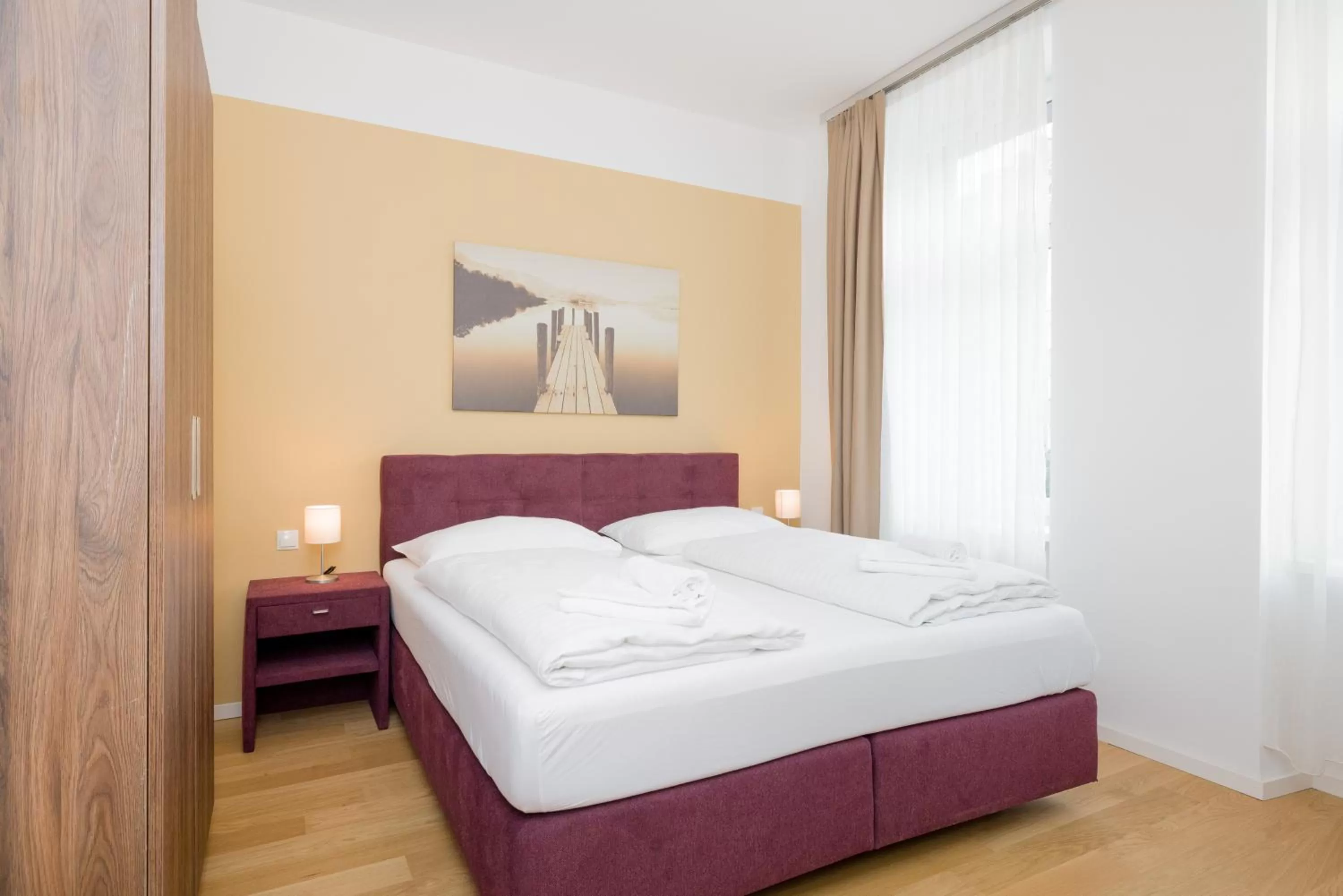 Bed in Vienna Stay Apartments or Rooms 1050