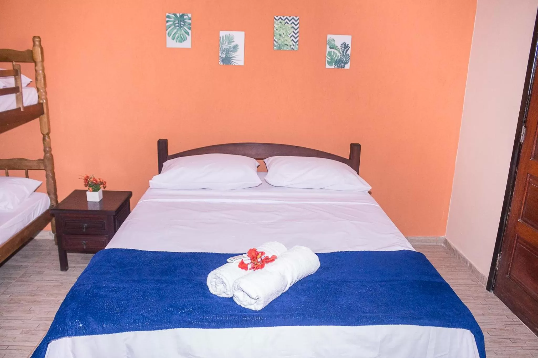 Bed in Pousada Solar Tropical