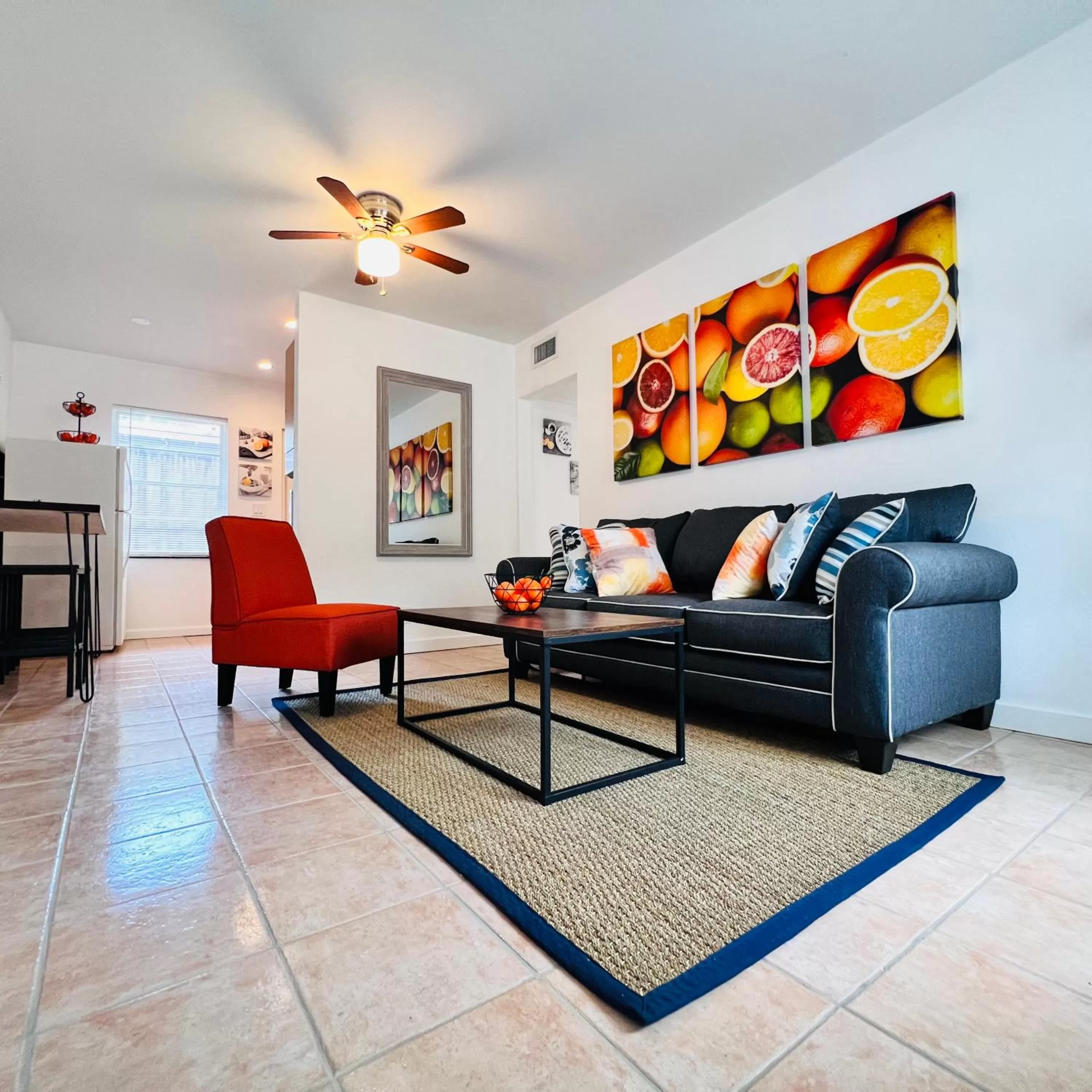 Living room in CocoBay 2BR Condos Near Beach, Galleria Mall, Wilton Manors, Cruise Port