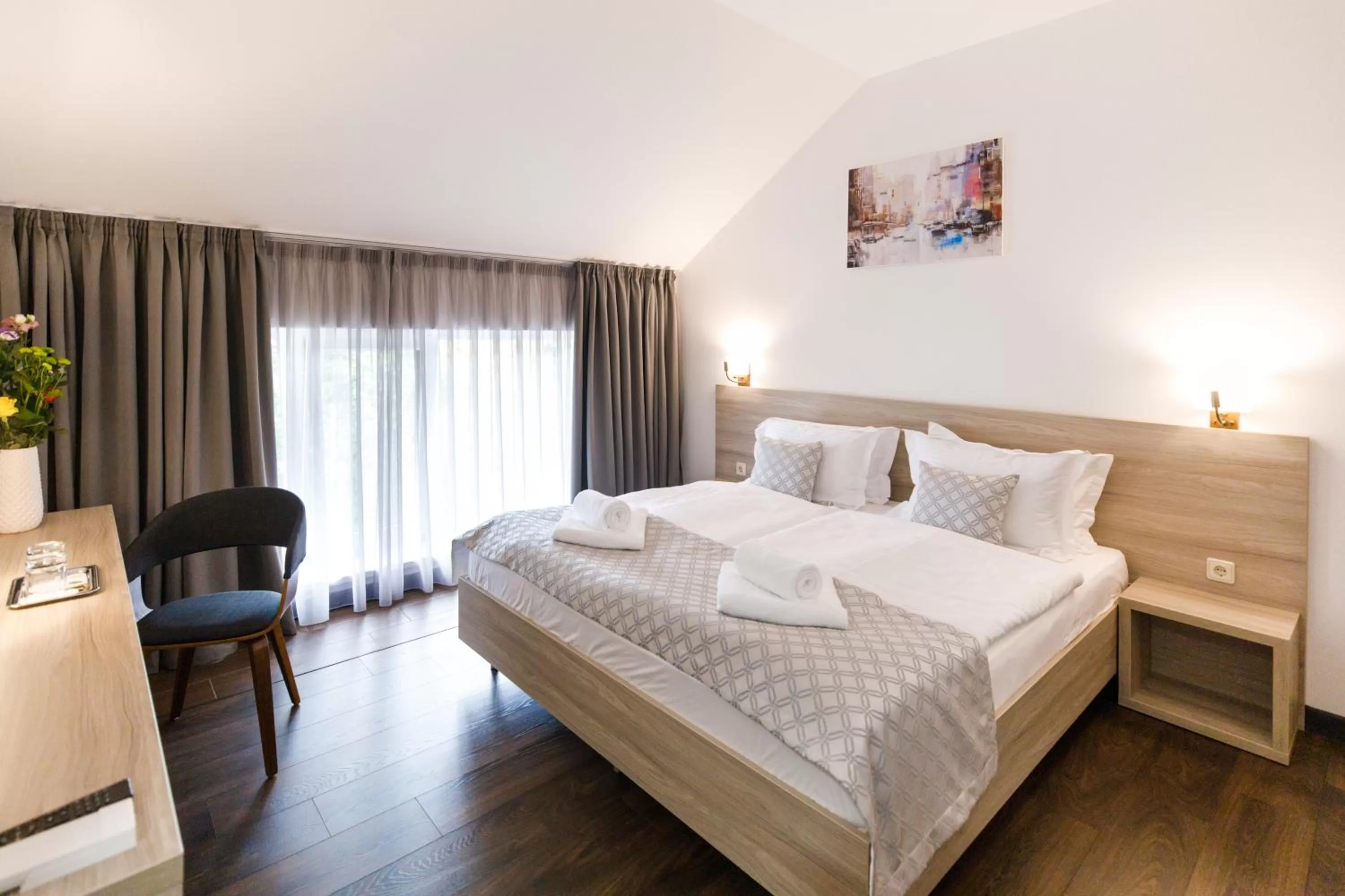 Bed in Hotel Antonio