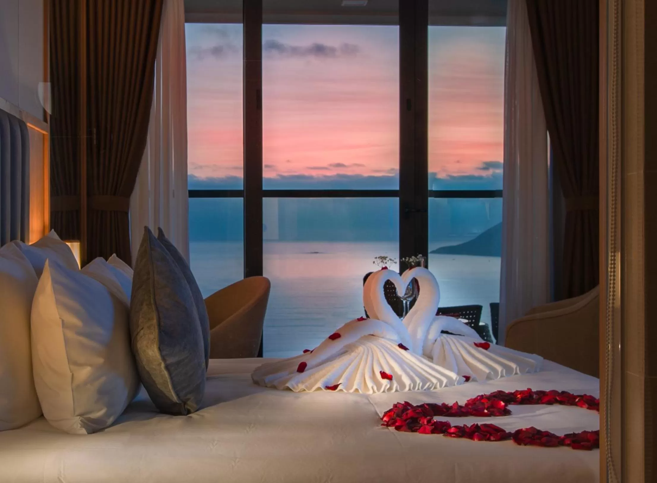 Sea view, Bed in Grand Gosia Hotel