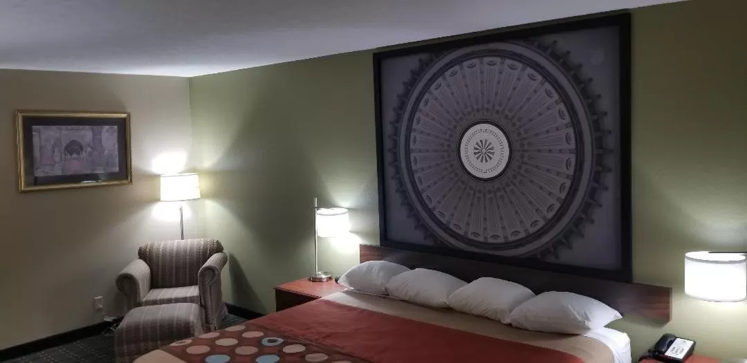 Bed in Super 8 by Wyndham Bellefontaine