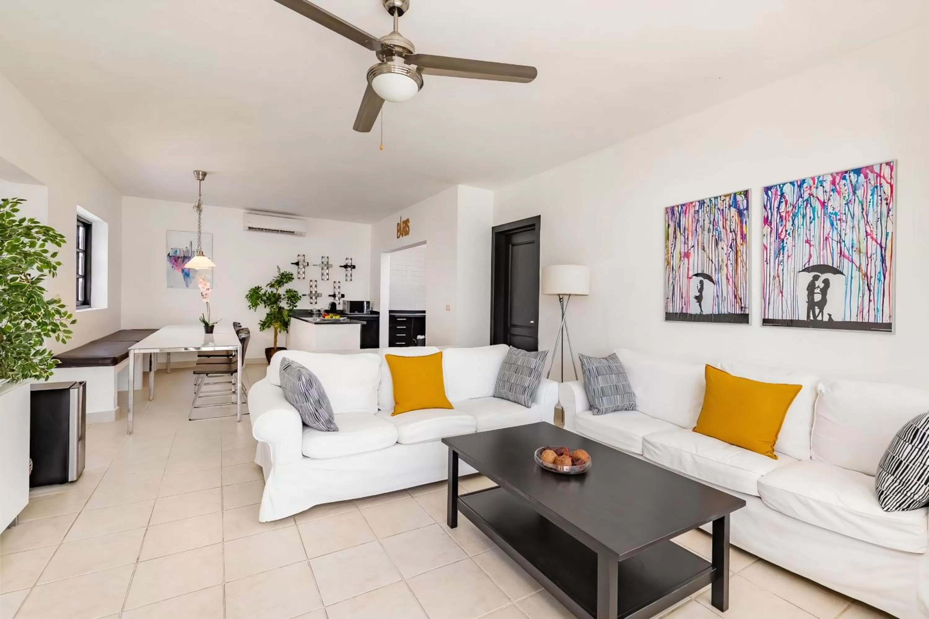 Living room in Flor del Mar Condo Punta Cana Beachfront