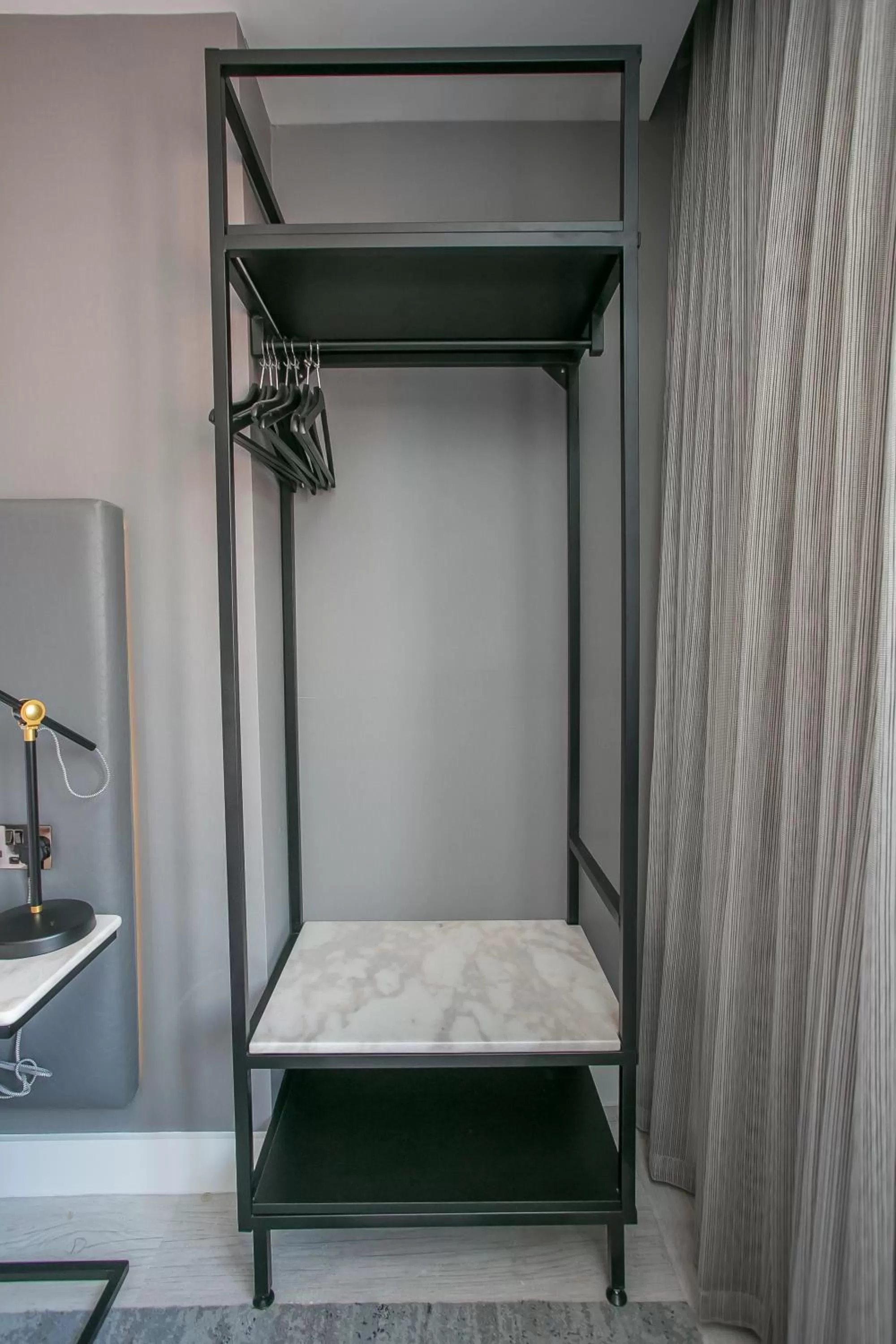 wardrobe in Grafton Street Studios by City Break Apartments