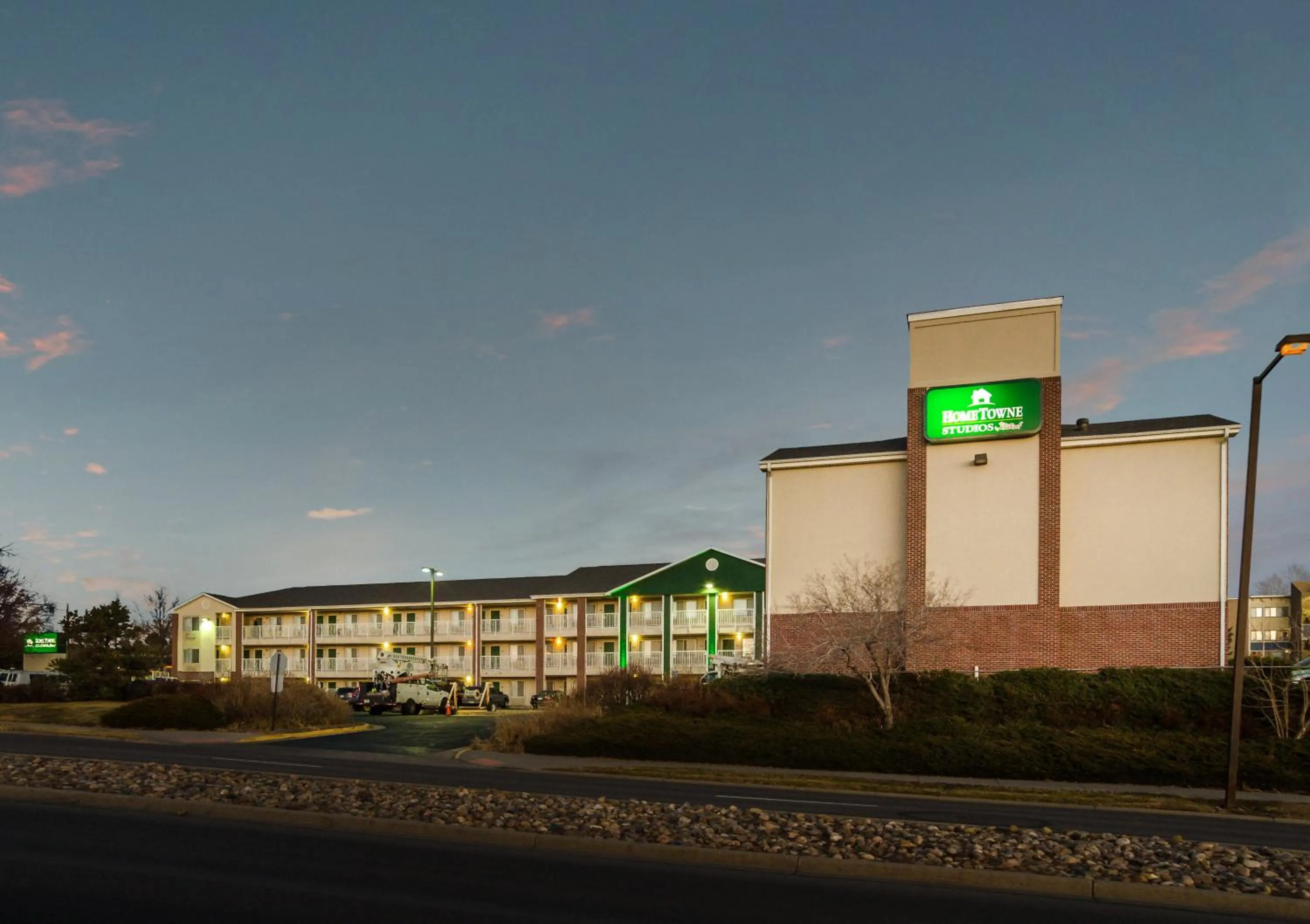 Property building in HomeTowne Studios by Red Roof Denver - Thornton