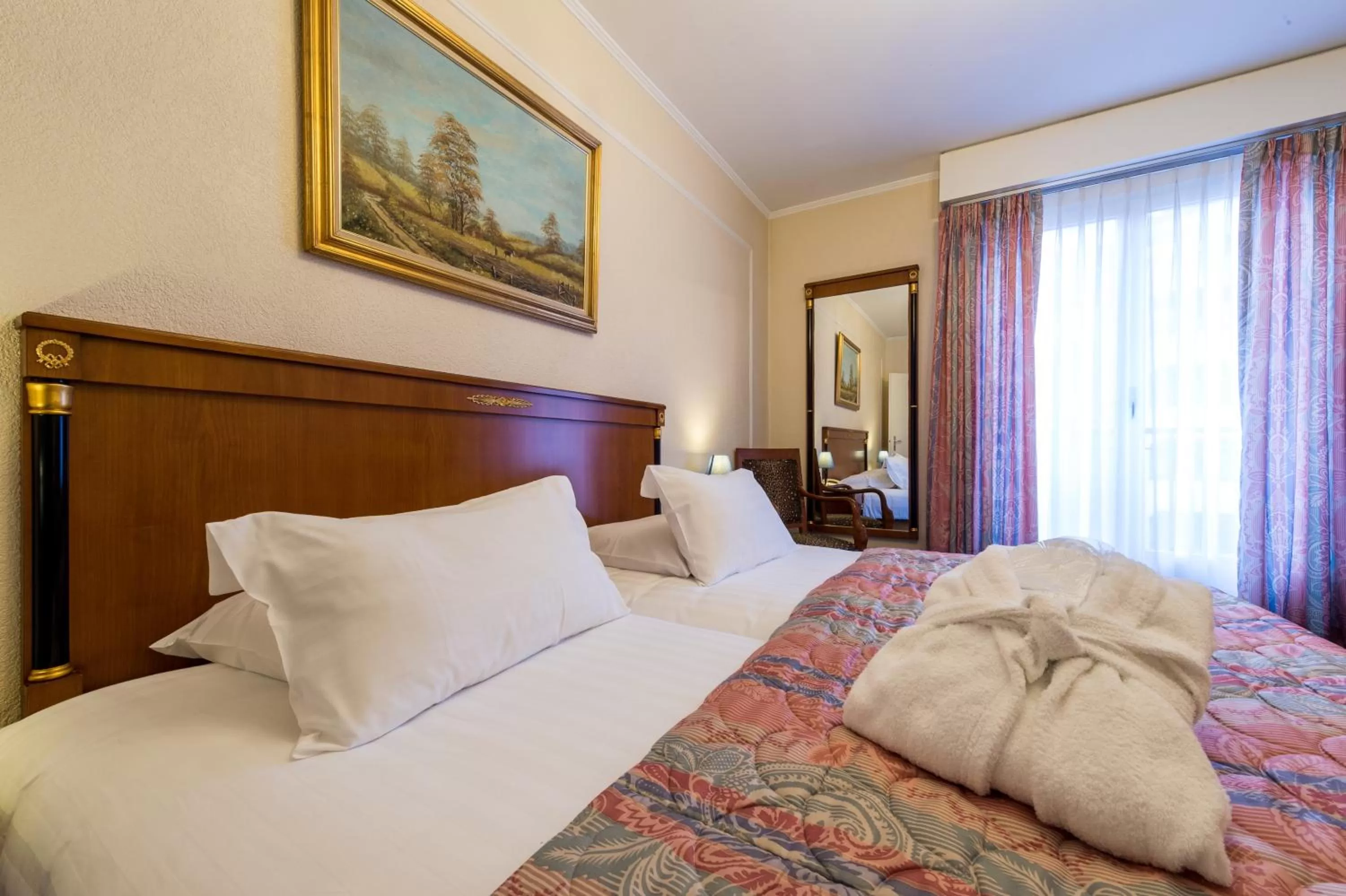 Bed in Hotel Diplomate