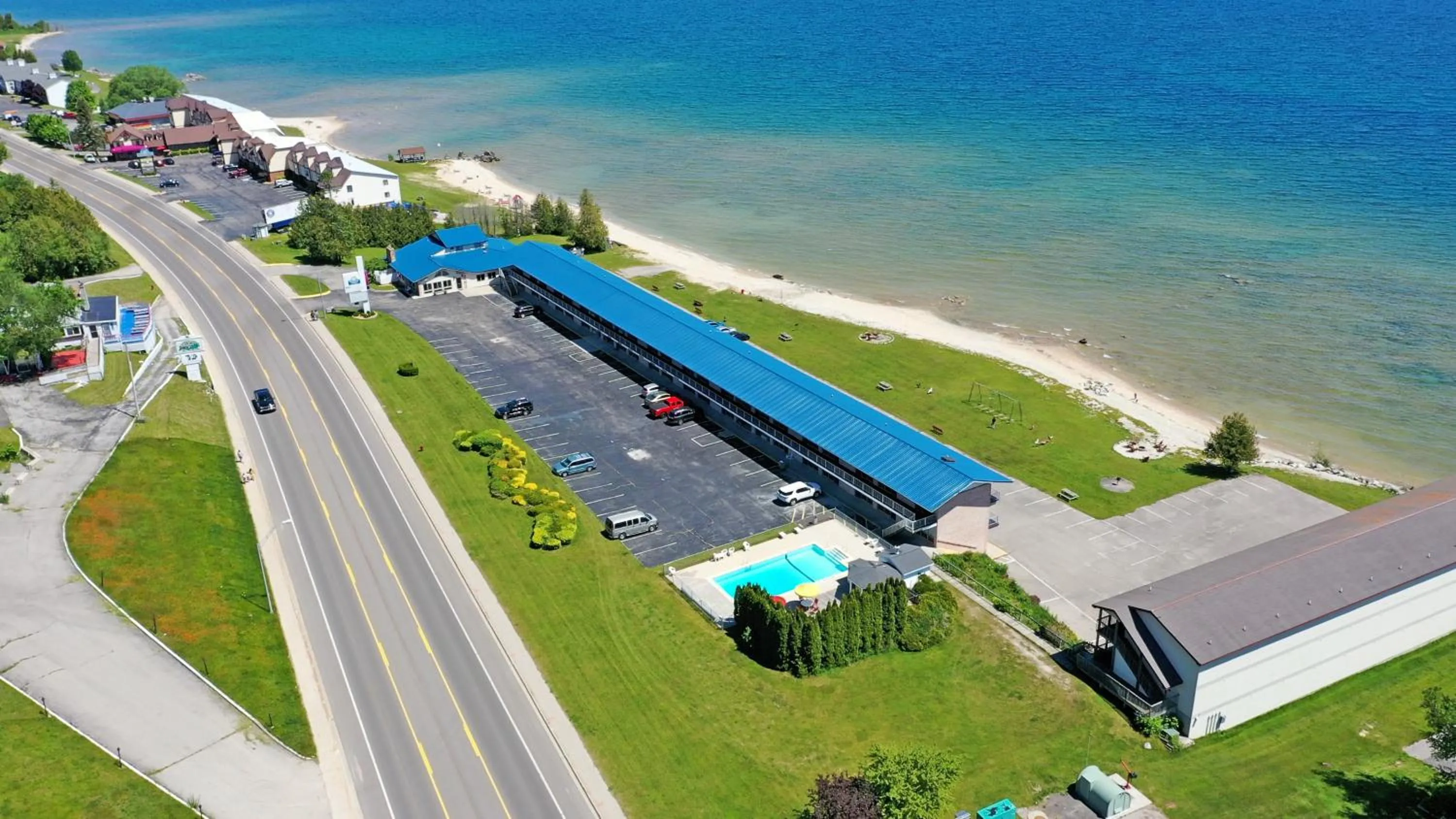 Property building in Days Inn & Suites by Wyndham St. Ignace Lakefront