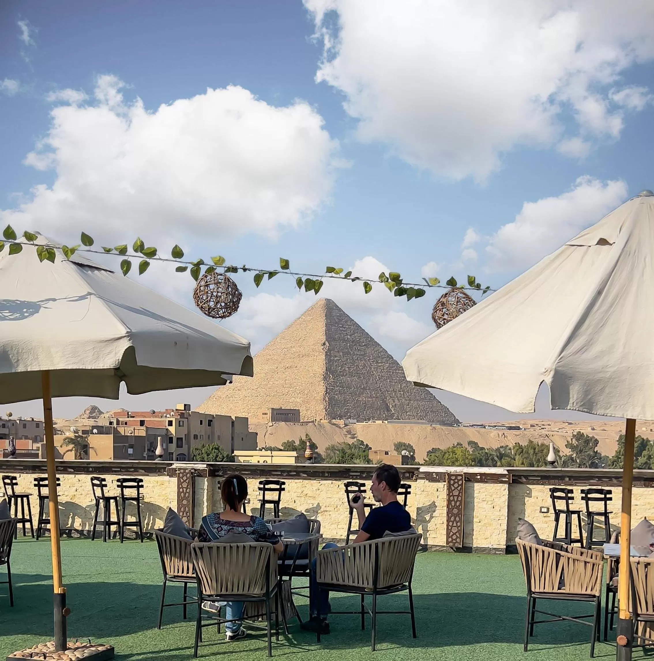 Balcony/Terrace in King Cheops Inn - Pyramid View