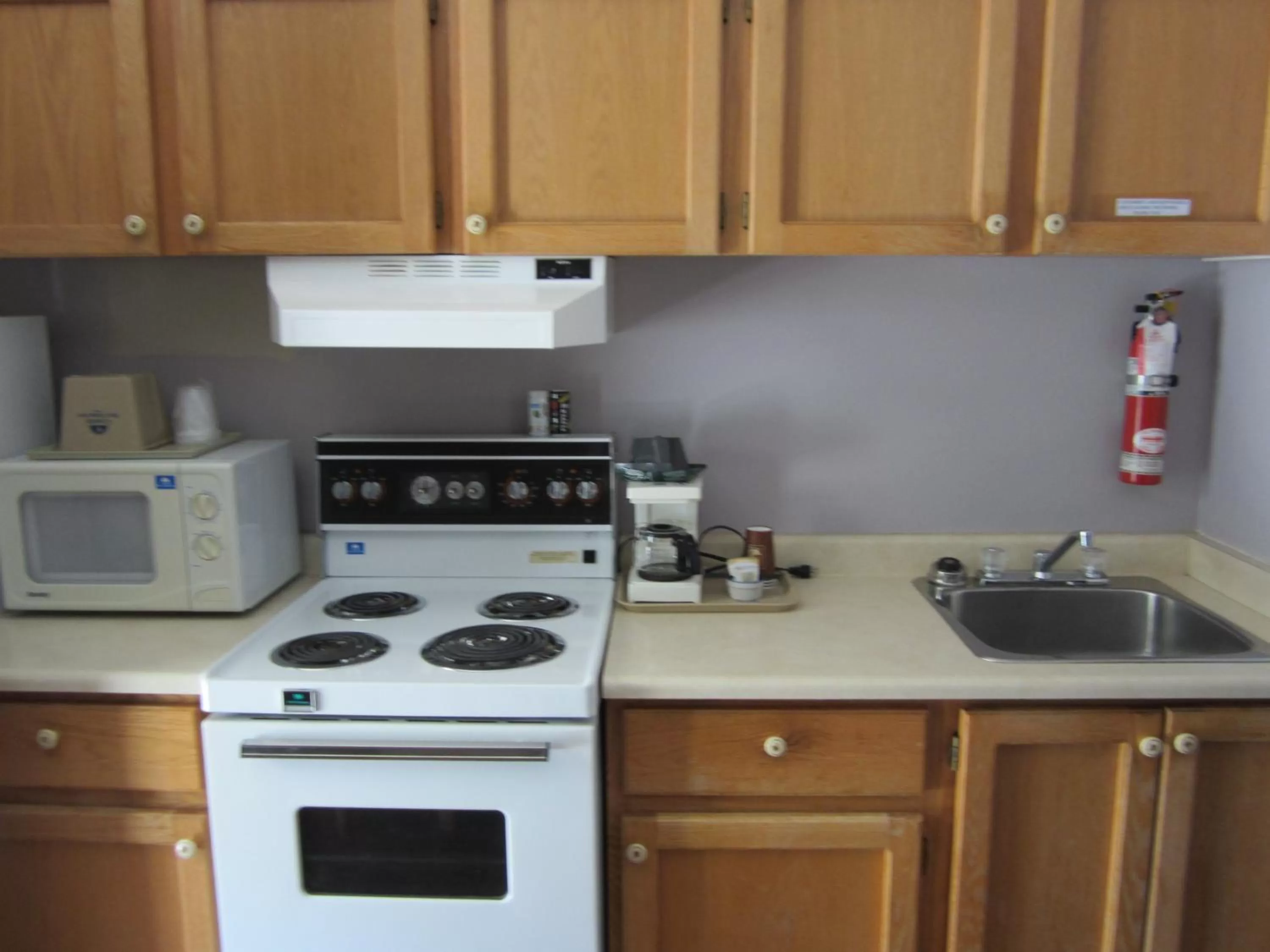 Kitchen or kitchenette in Canada's Best Value Desert Inn & Suites